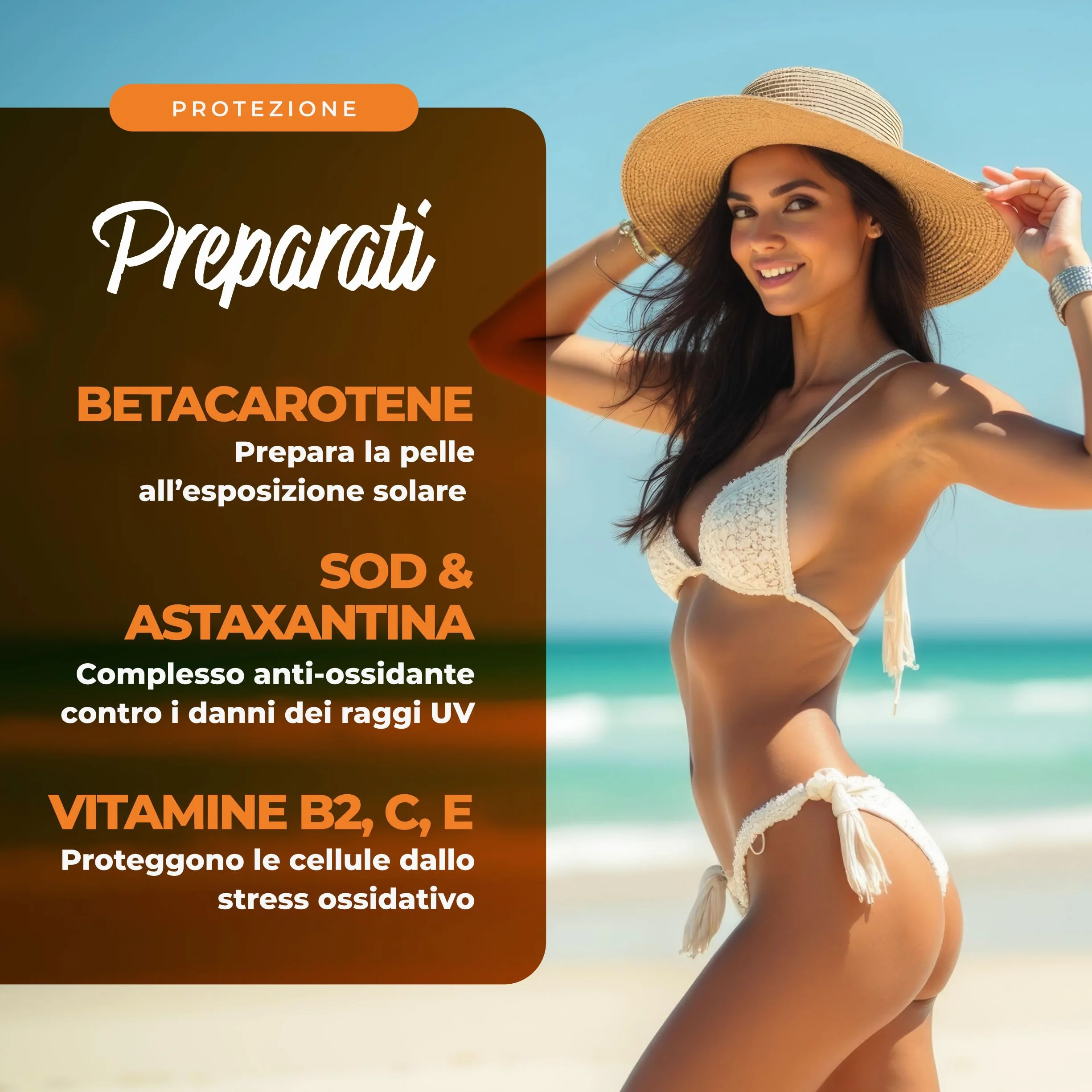 Symbeauty Betacarotene per Abbronzatura Forte 120 capsule - Acceleratore Abbronzatura