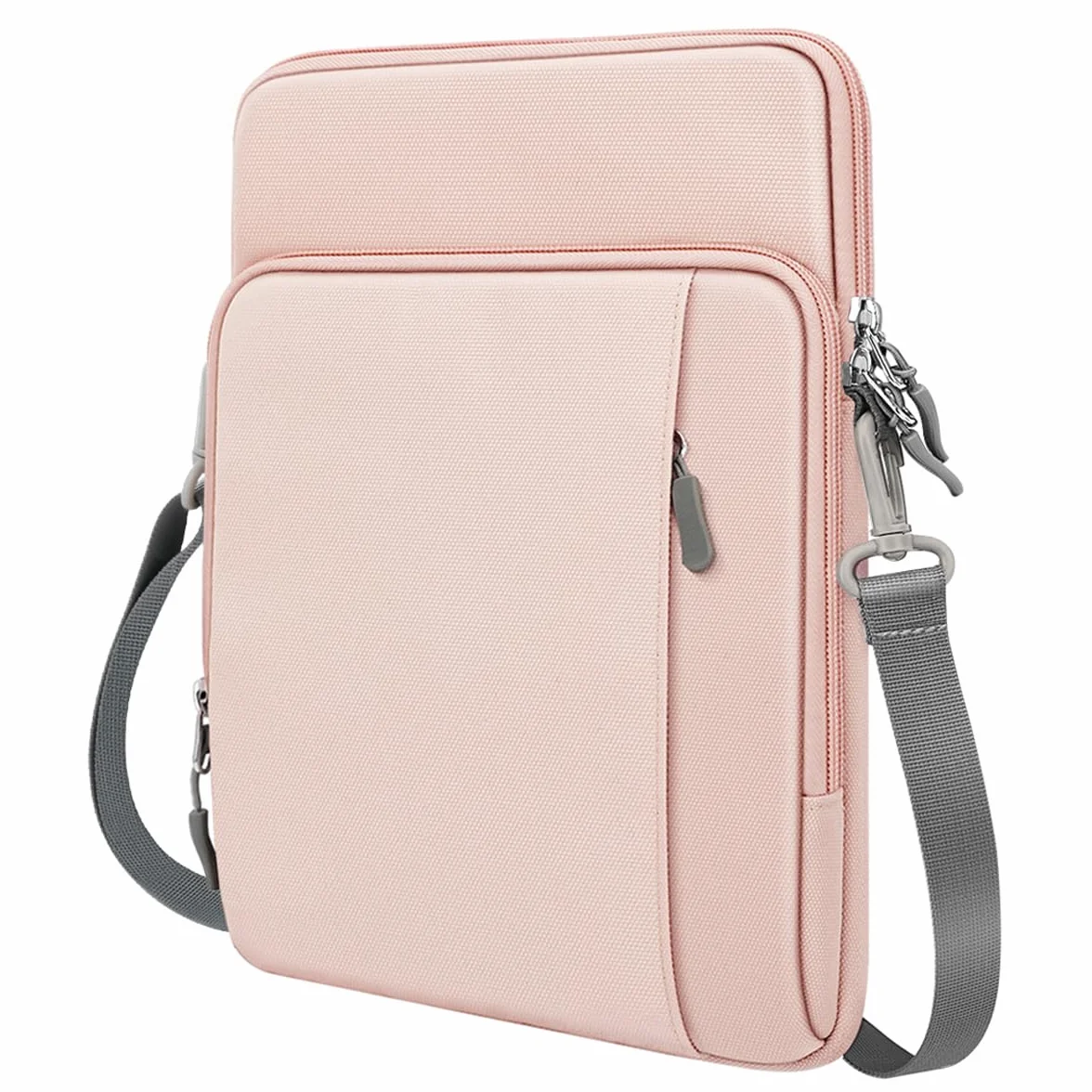 TiMOVO 13 Pollici Custodia per Tablet con Tracolla per iPad Air 13", iPad Pro 13"/ Pro 12.9", Surface Pro 12, Galaxy Tab S10 Plus/S10 FE+/S10 FE Plus, Remarkable Paper Pro 11.8", Rosa