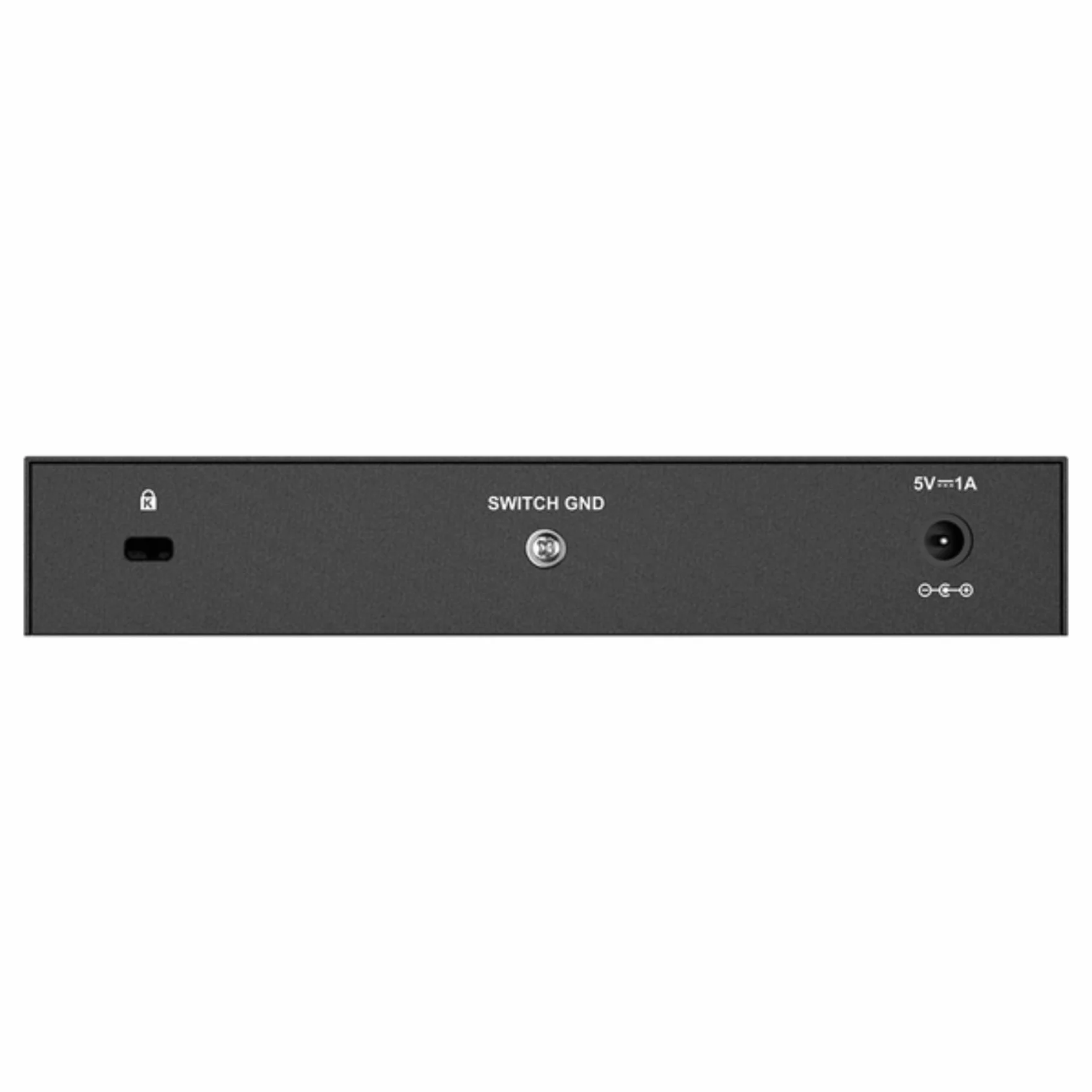D-Link DGS-108 Switch 8 Porte Gigabit, Struttura in Metallo, Nero/Antracite