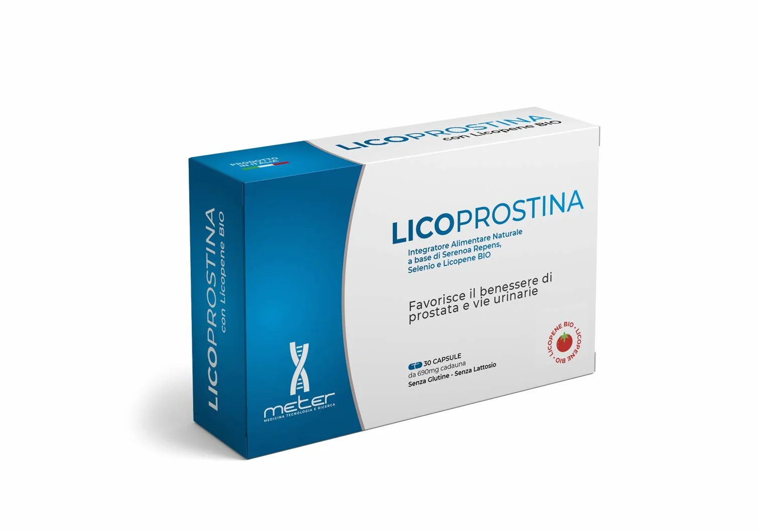 Licoprostina Integratore Alimentare Naturale Licopene Biologico 30 Capsule Prostata