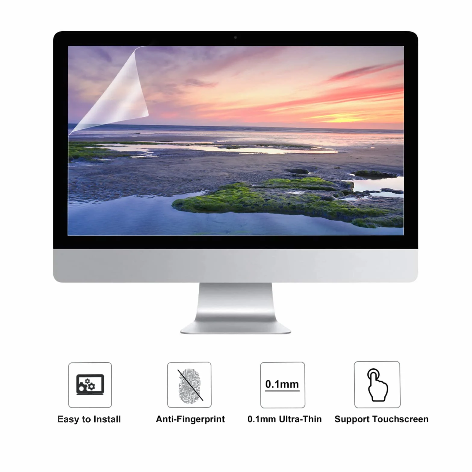 MOSISO Antiriflesso Protezione Schermo, 2 Pacchetti Opachi Computer Monitor Schermo Filtro di Copertura Compatibile con iMac 24 pollici 2021 M1 Desktop PC Monitor Riduce Visivo l'affaticamento