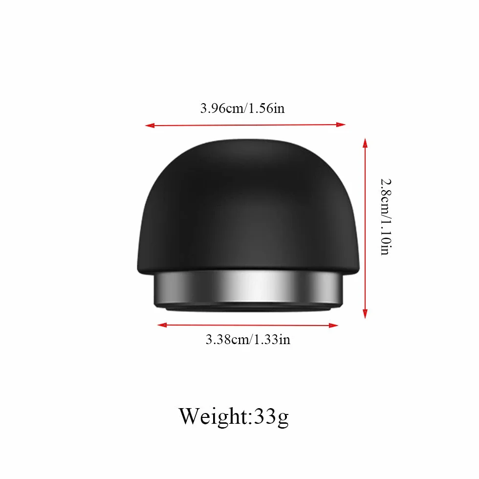 Mini supporto portatile per computer portatile, con sfera di raffreddamento invisibile per computer portatile, supporto magnetico per aumentare il piede, nero