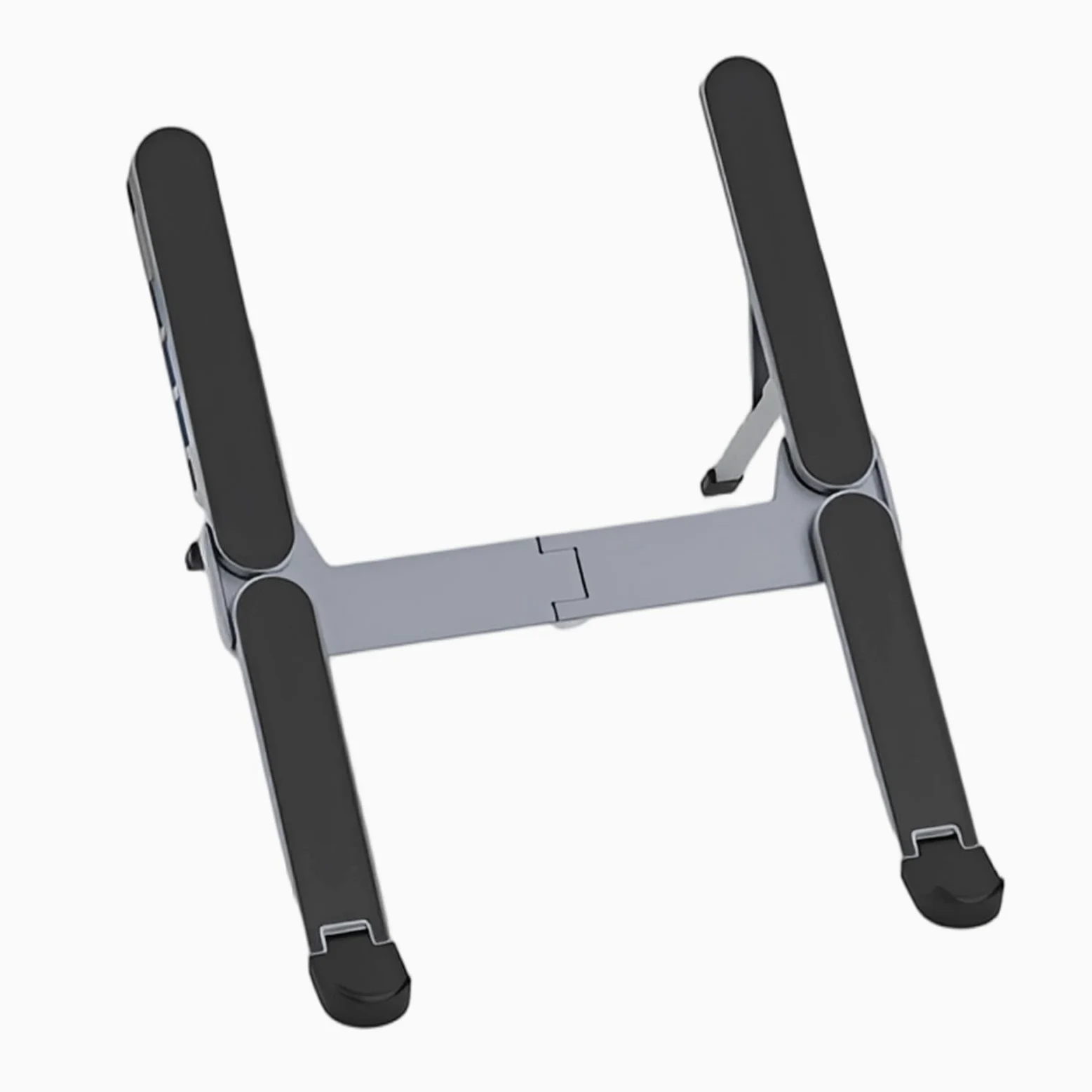 Laptop Docking Stand Base in Lega di Alluminio con USB HUB e Supporto per | Holder Portatile per Laptop Per Casa Ufficio Scrivania Viaggio Business e