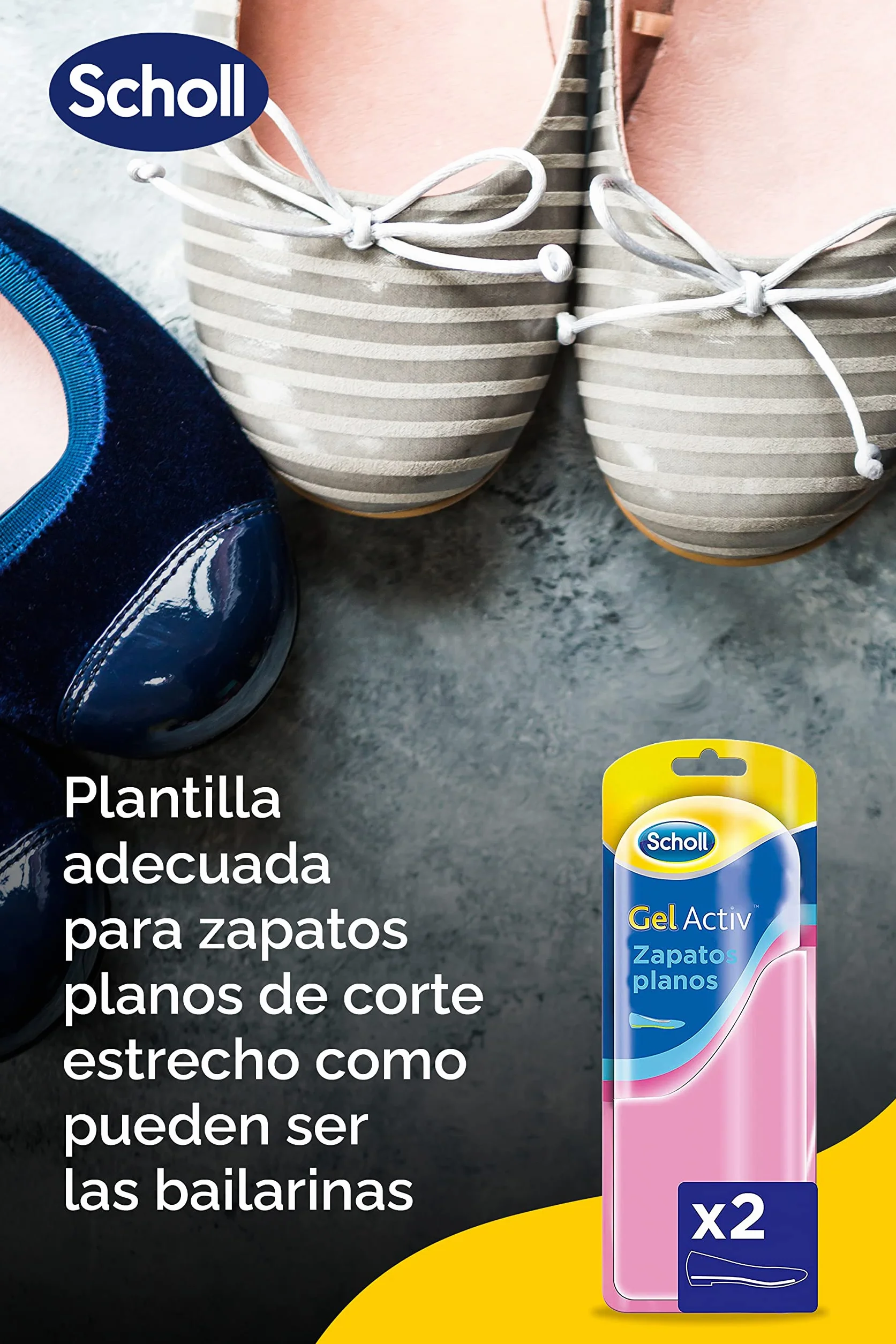 Scholl Gel Activ Solette Donna per Scarpe Basse e Ballerine, 1 Paio