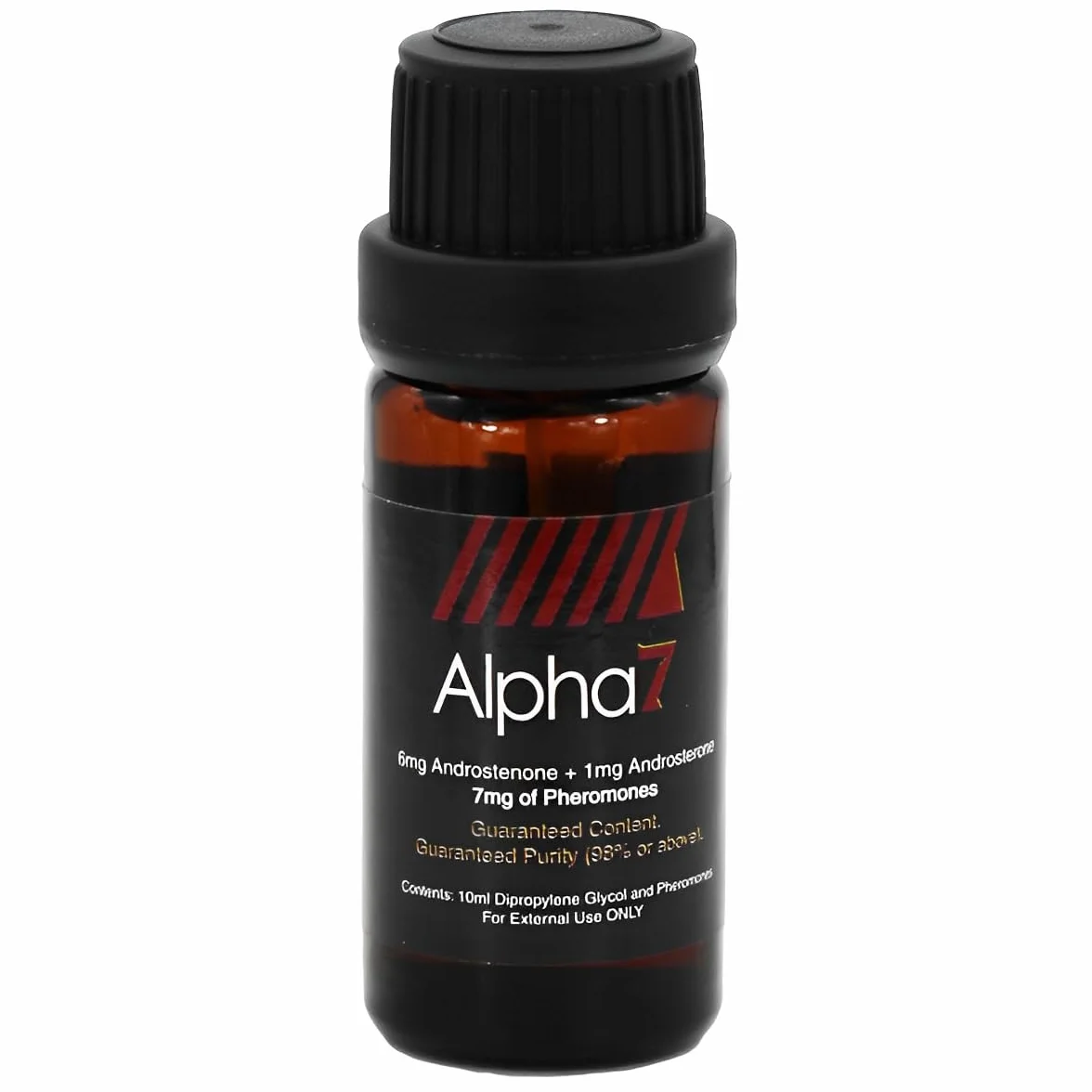 Alpha-7 Feromoni non profumati da uomo, potente miscela alfa con androstenone e androsterone, booster di colonia, flacone contagocce da 10 ml