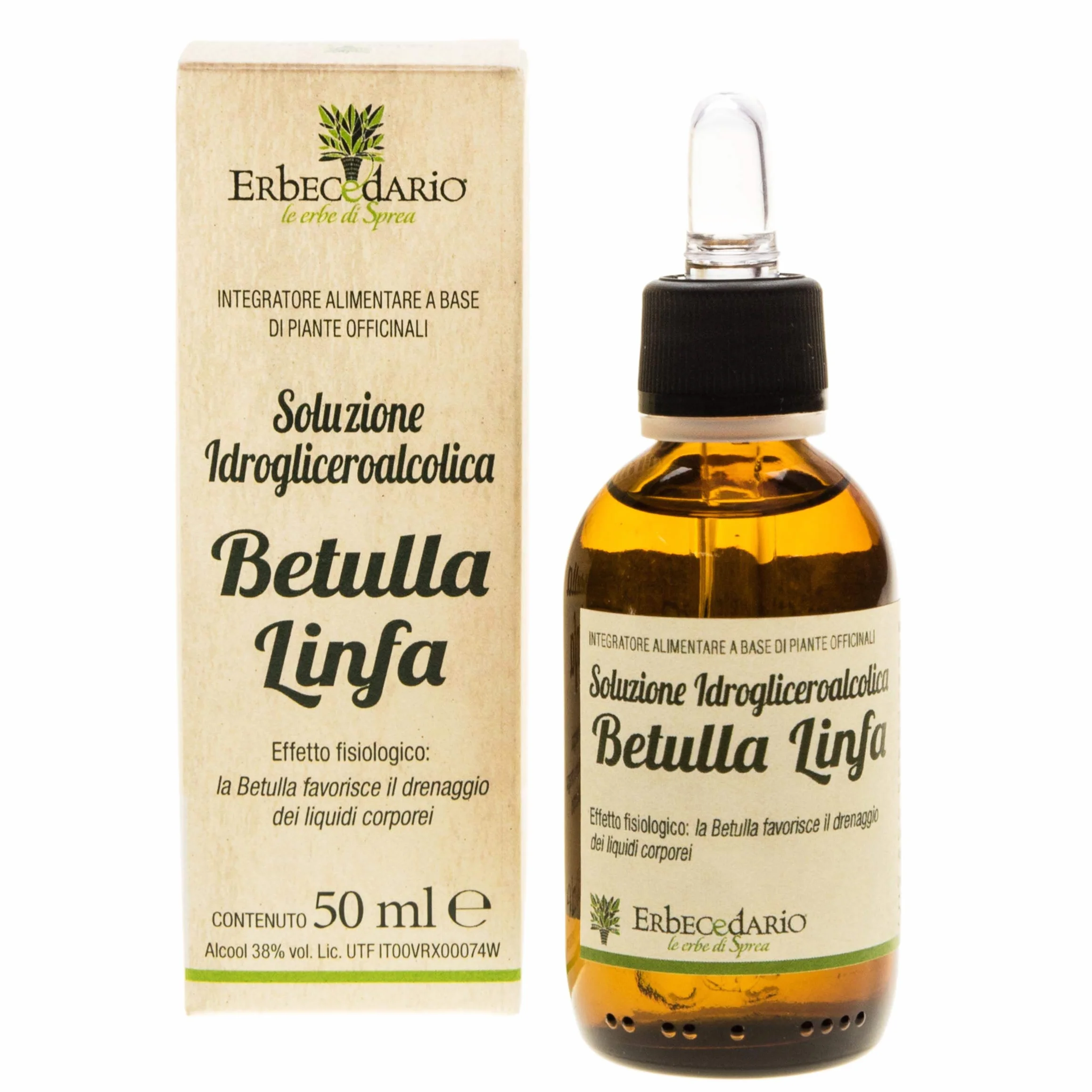 Linfa di betulla gemmoderivato drenante forte 50ml Made in Italy