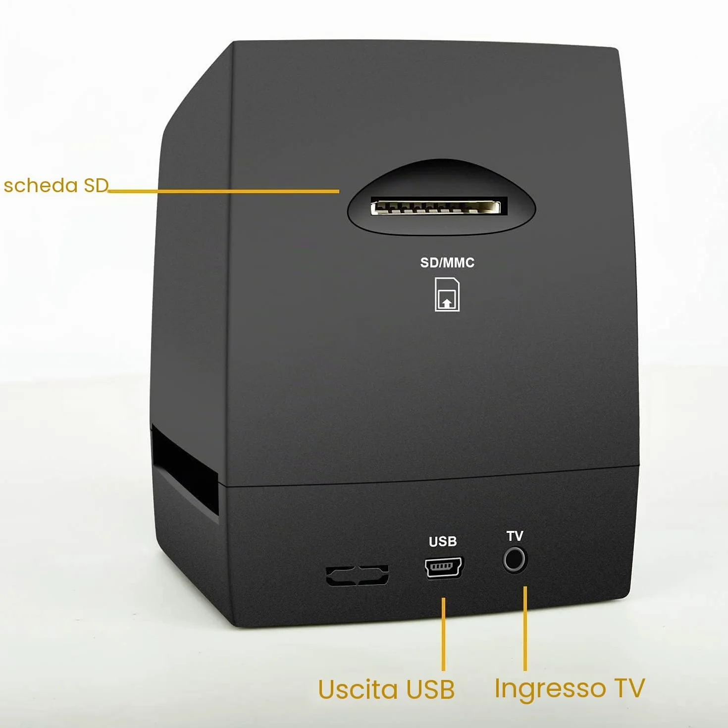 DIGITNOW! Film Scanner 35mm 135 Negativi Diapositive 3600DPI 2.4" LCD Convertitore Digitale JPEG