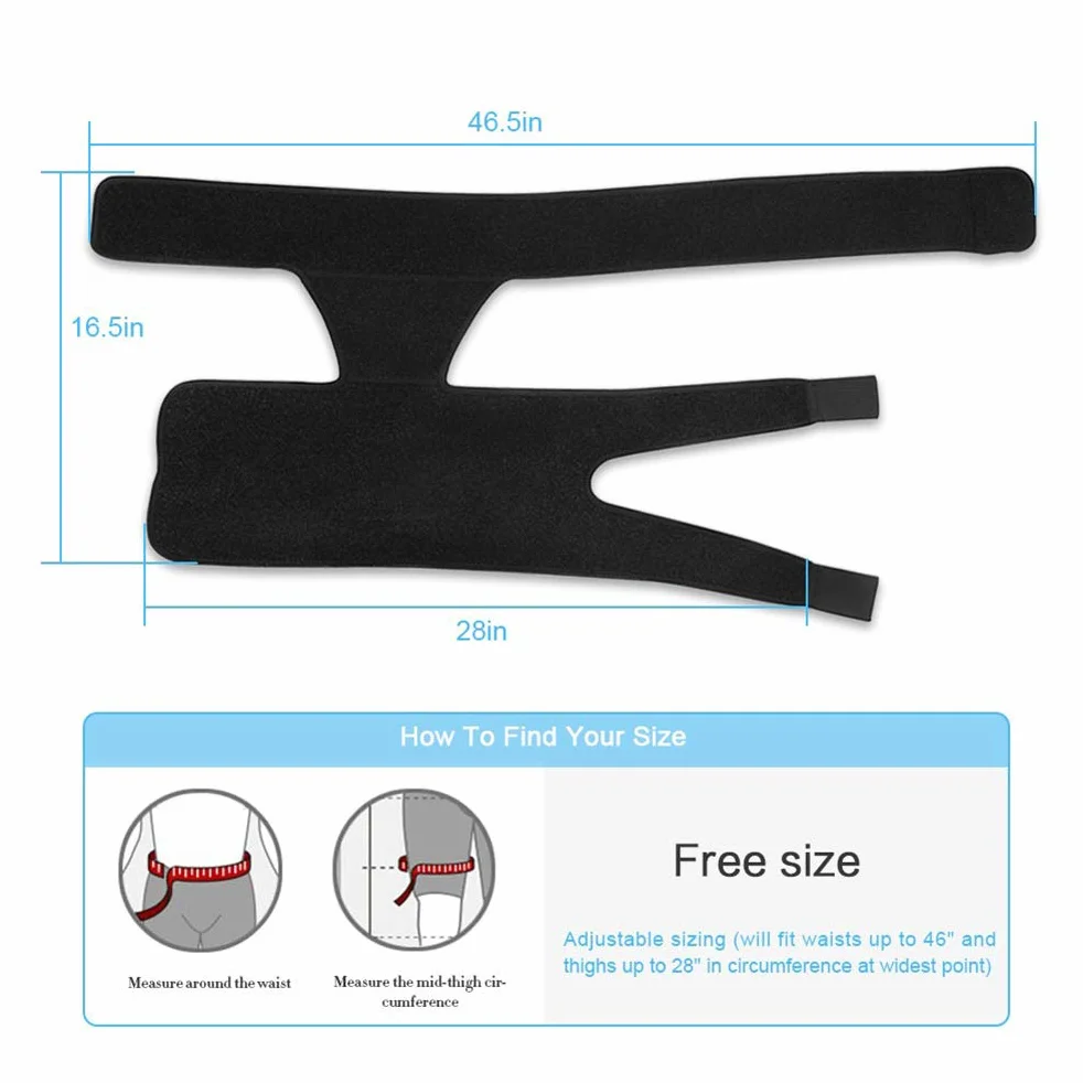 Regolabile Tutore dell'Anca in Neoprene per Supporto alla Compressione e Recupero Muscolare Sciatica
