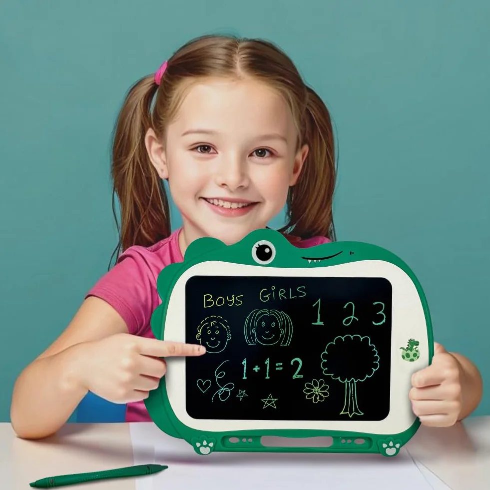 Tablet da Disegno LCD 8,5 Pollici Giocattoli Educativi per Bambini Ragazze Ragazzi 2-3 Anni