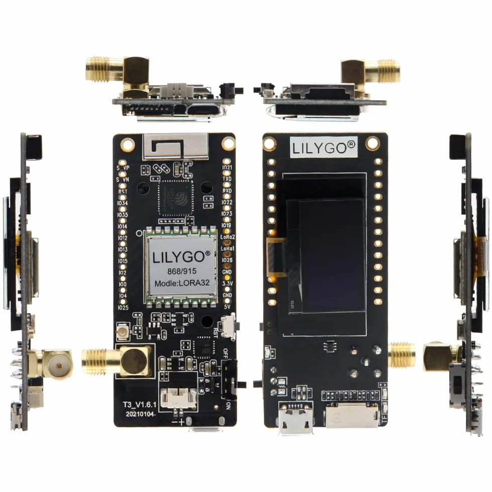 LILYGO TTGO Lora OLED 0,96 pollici scheda SD WiFi BLE scheda di sviluppo ESP32 Paxcounter modulo SMA Metri Passenger Flows