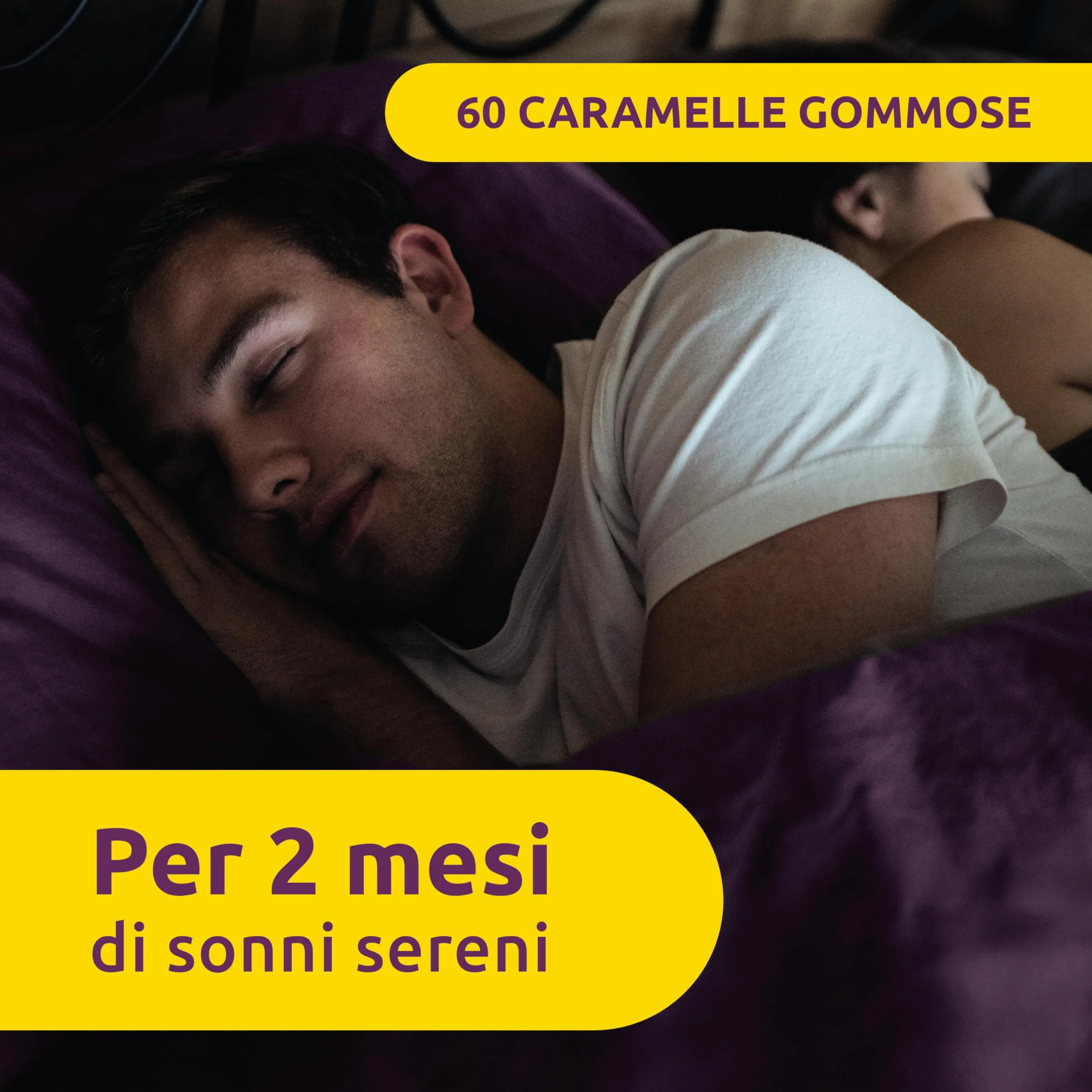 Supradyn Ricarica Notturna Melatonina 1mg Adulti 60 Caramelle Gommose Mirtillo con Vitamina B6 Passiflora e Melissa