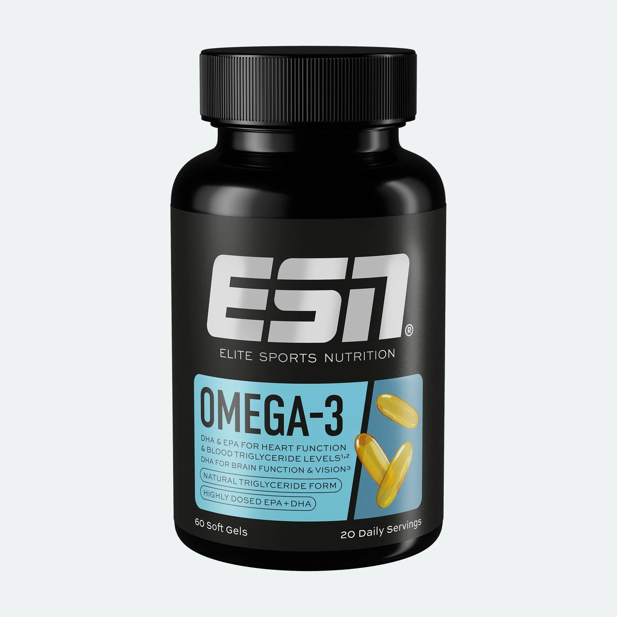 ESN Omega-3 60 capsule olio di pesce ad alto dosaggio 400 mg EPA 300 mg DHA
