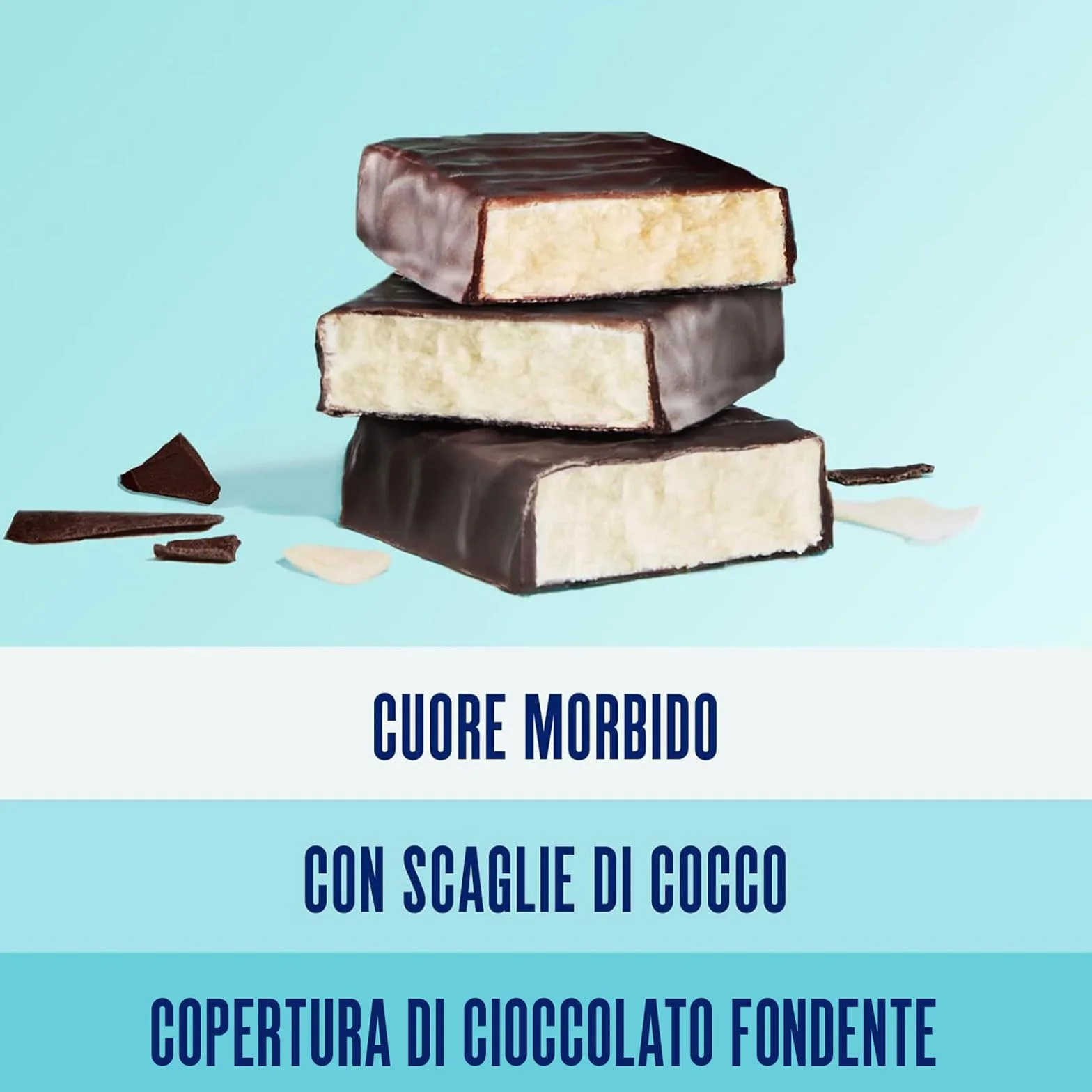 Enervit Protein Snack al Cocco e Cioccolato Fondente, Barrette Proteiche Low Sugar, 8 x 27g