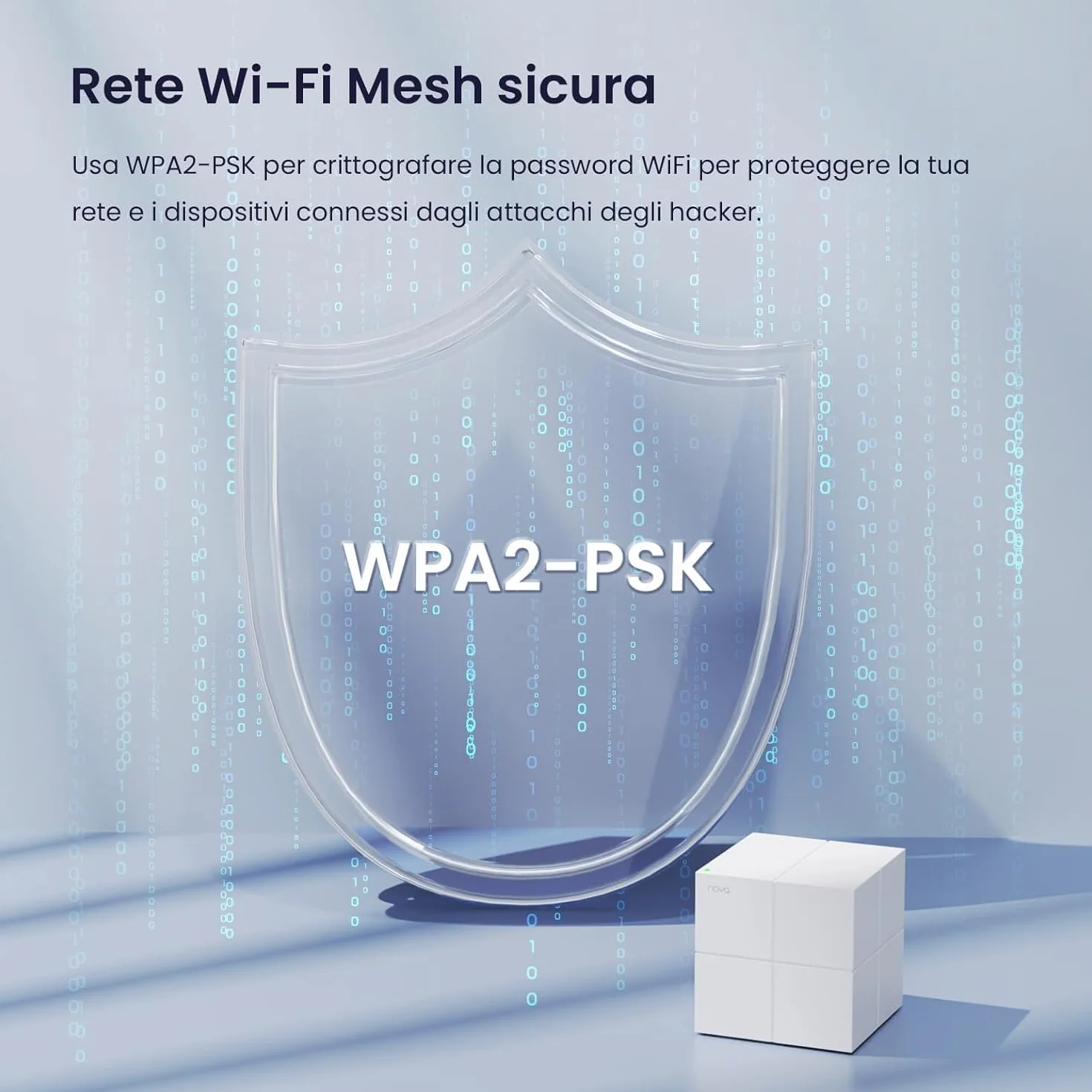 Tenda Nova MW6 WiFi Mesh, Dual Band AC1200 con Copertura Fino a 2-4 camere da letto, 2 Porte Gigabit Ethernet, Modalità Router e Access Point, Parental Control, Confezione da 2 Pezzi