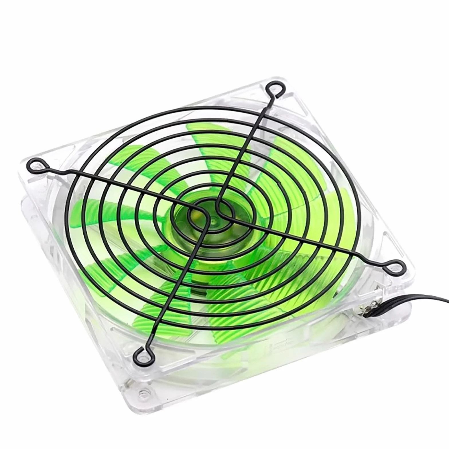 2 Piezas Rejilla Metálica para Ventilador de PC 120mm - Griglia di Protezione in Metallo, Compatible con Ventiladores de CPU, Refrigeración, Gabinete, para Ventola di Raffreddamento (Negro)