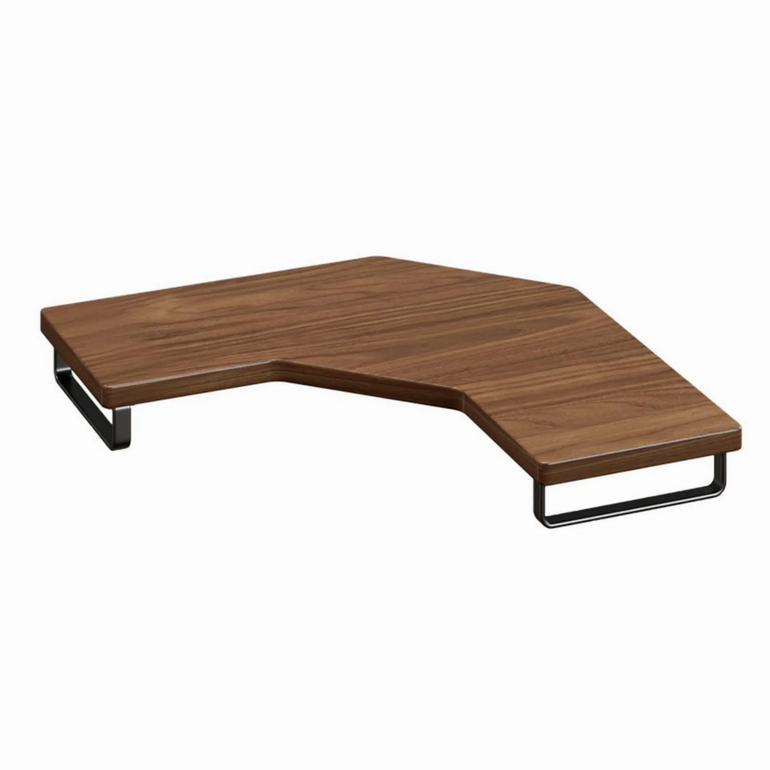 Supporto Desktop Rialzo Schermo Base Pc Scrivania Mensola Legno E Ferro Ergonomico con Spazio per Tastiera E Mouse Adatto per Ufficio Domestico , color to 2 , Standard