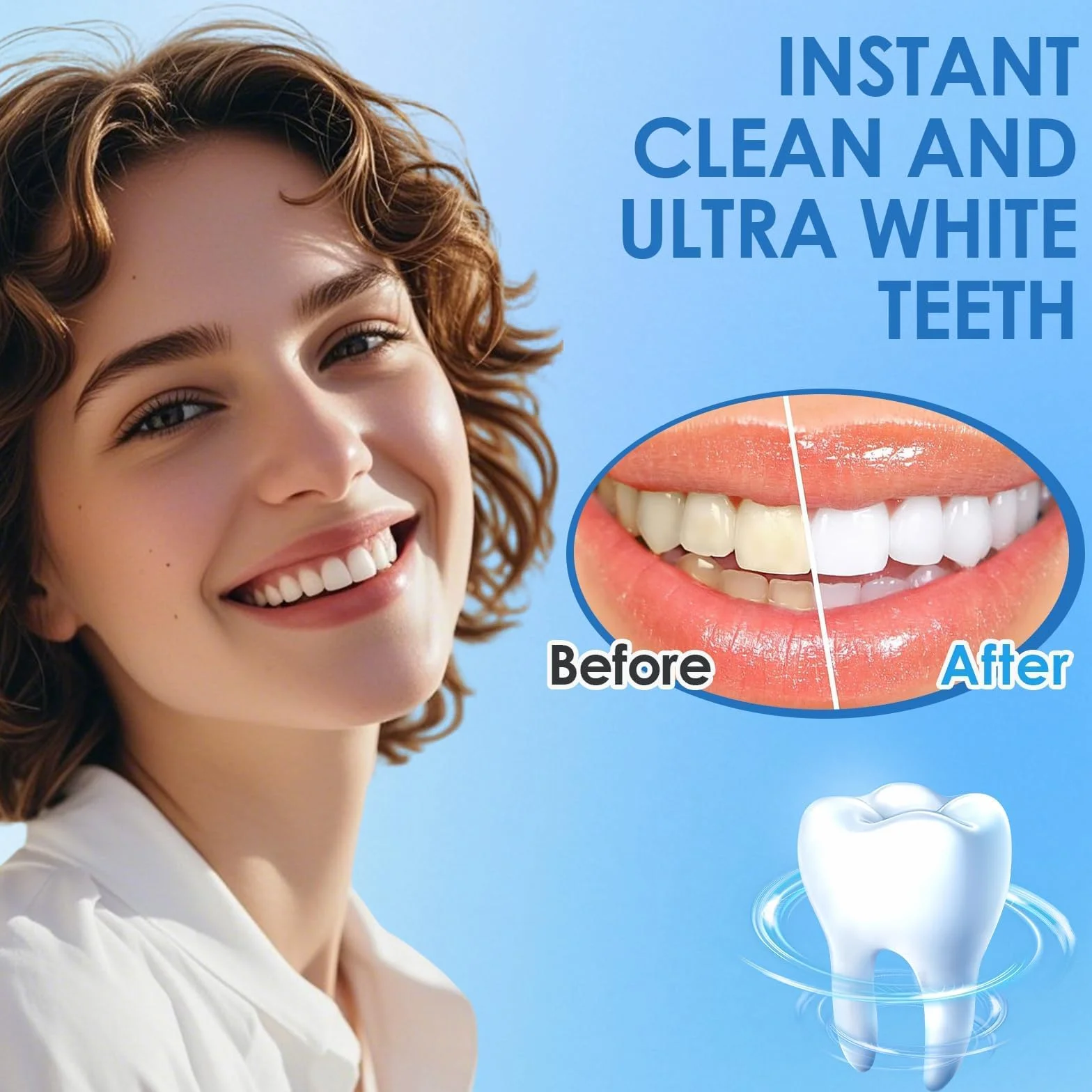 Gel Sbiancante Denti Professionale Penne Sbiancamento Denti Rimuove Macchie Portatile