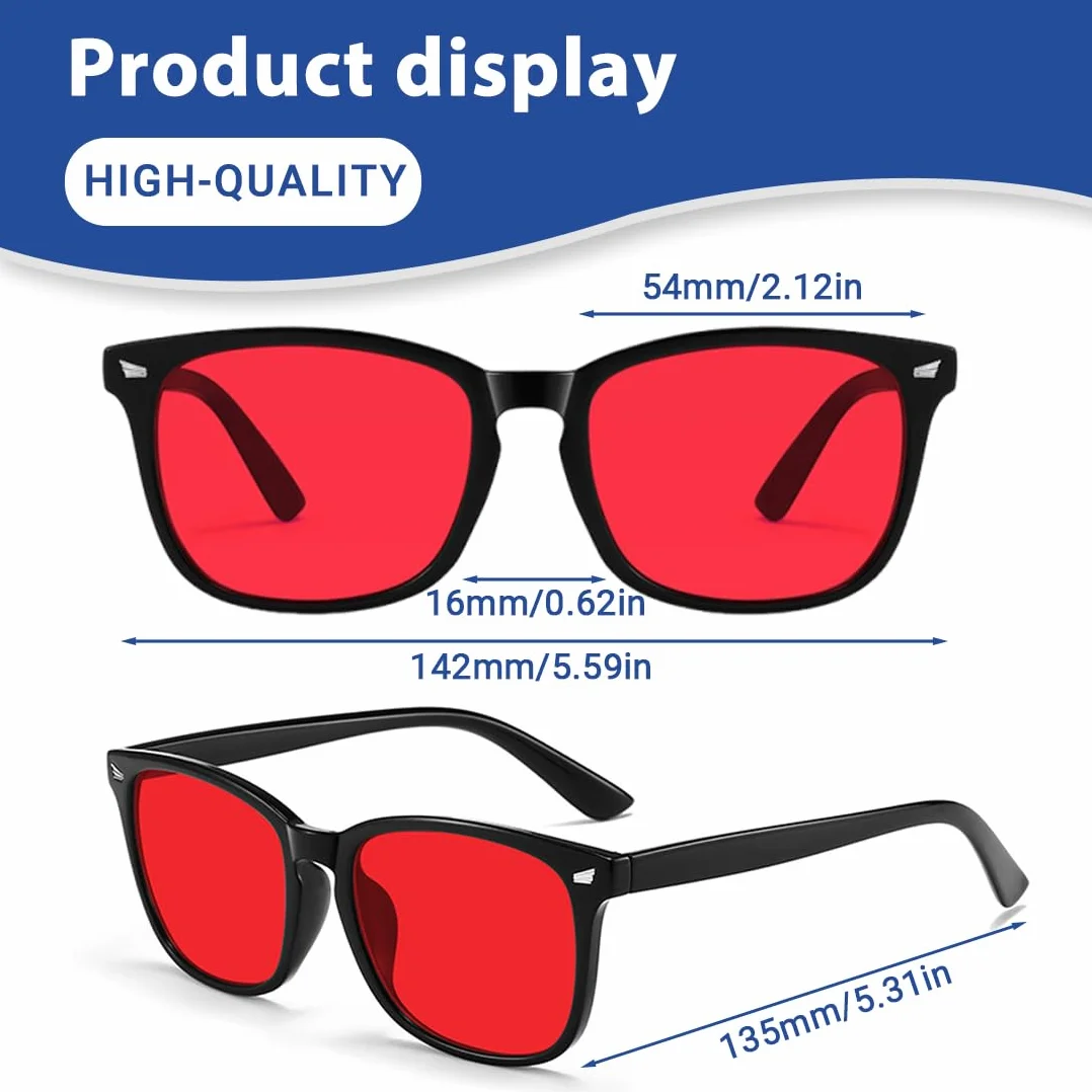 Occhiali Blue Blocker Lenti Rosse 99% Anti Luce Blu Uomo TR90 Computer Filtro Luce Blu Donna