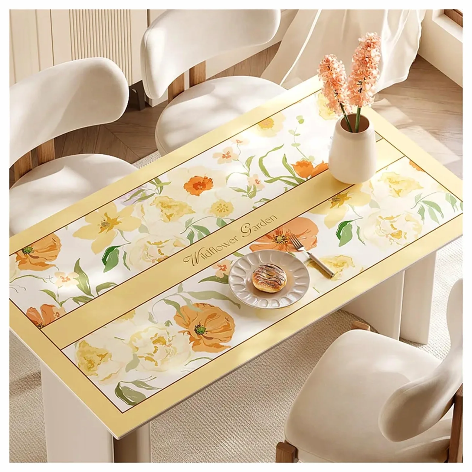 Tappetino da scrivania in pelle Tovaglia moderna in pelle impermeabile, resistente all'olio, al calore, tovaglietta da pranzo for la casa(Color 4,80 * 140cm)