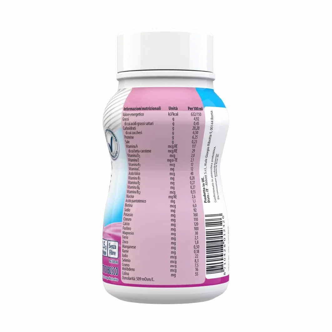 Ensure Plus Supplemento Nutrizionale Ipercalorico con Proteine 4x200ml Gusto Frutti di Bosco