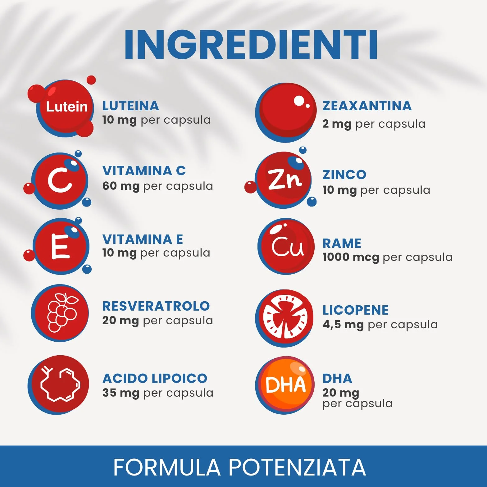 Licovis Integratore Benessere Vista e Occhi Luteina Zeaxantina Licopene Resveratrolo Vitamine Zinco 60 Capsule