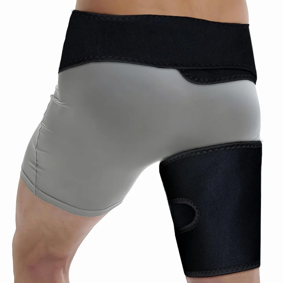 Beugo Groin Wrap Gambe Manicotto Avvolgente Per Fianchi L/XL Nero