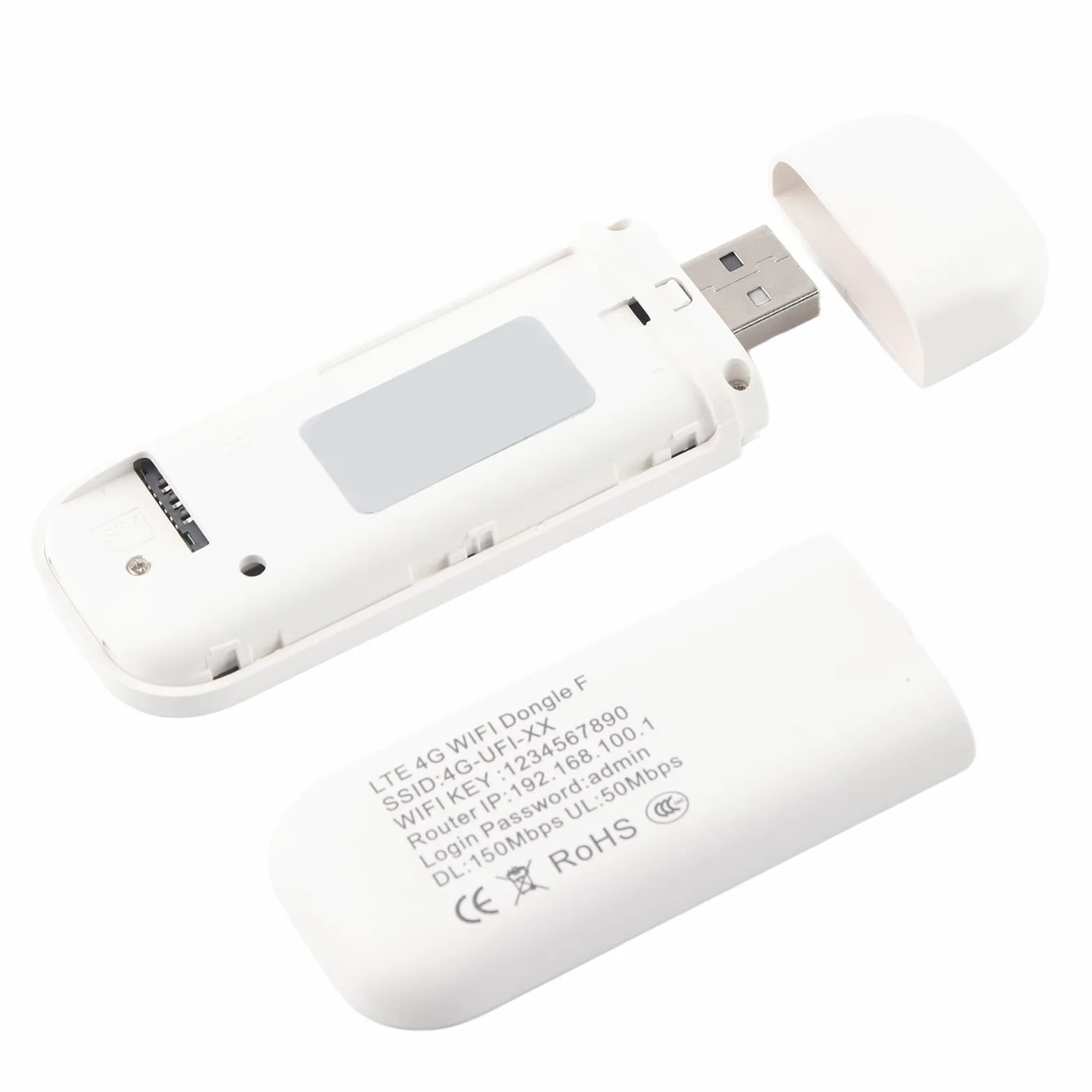 Hidyliu Adattatore di Rete Ad Alta velocità Router WiFi USB 4G LTE per Casa e Viaggio con connettività a 150 Mbps
