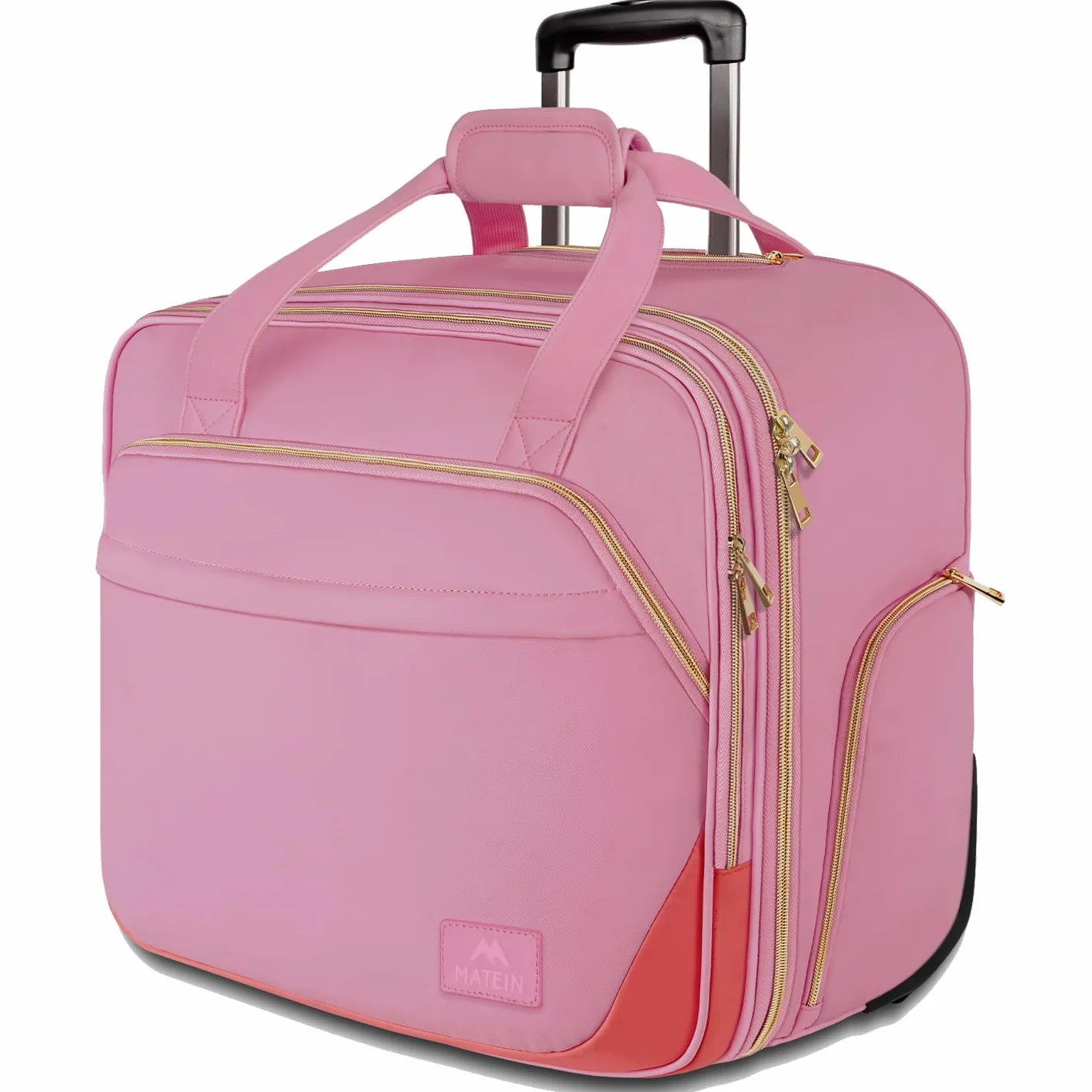 MATEIN Borsa per laptop da 17 pollici con ruote, Trolley da viaggio d'affari, Valigia da cabina