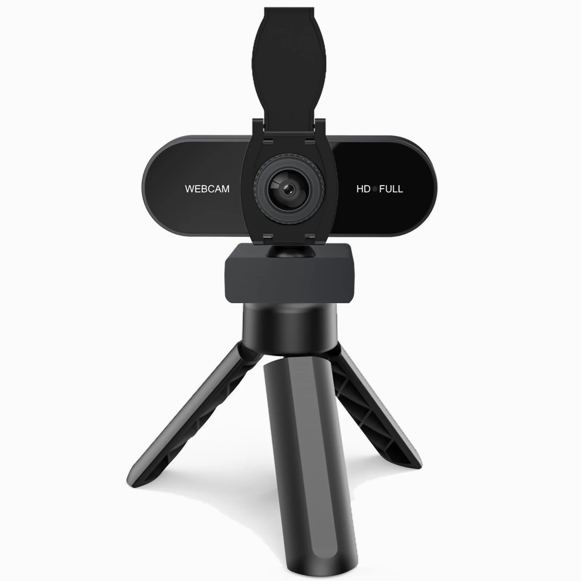 Webcam HD 2K P con messa a fuoco automatica con microfono, cancellazione del rumore, copertura della privacy, obiettivo grandangolare, correzione automatica della luce, webcam USB Plug & Play, per