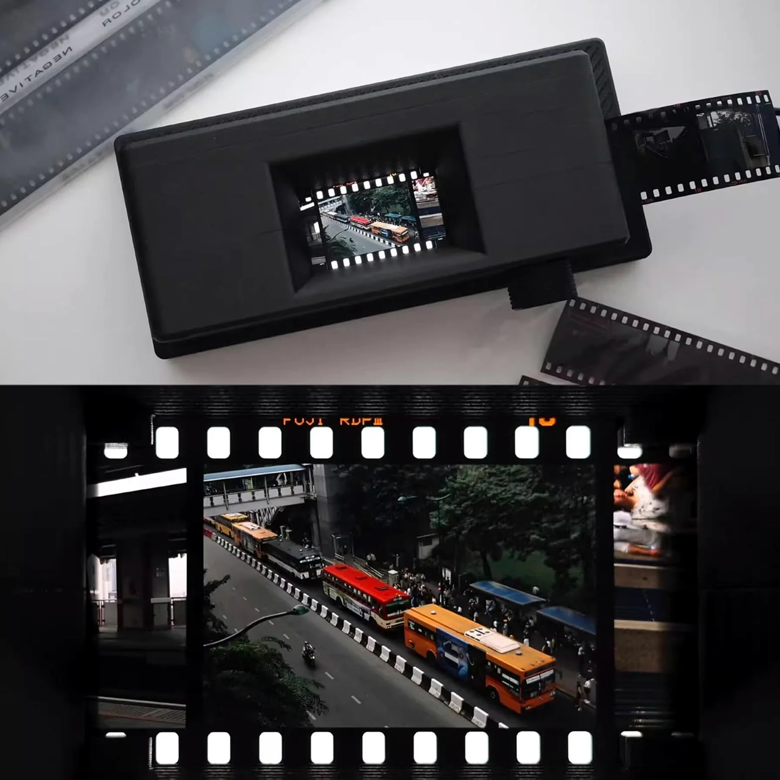 Visualizzatore di Diapositive Digit Convert, Scanner Portatile per Pellicole 35 Mm, con Luce LED per Illuminare I Tuoi Filmati, Supporto per Pellicole 135 E 120