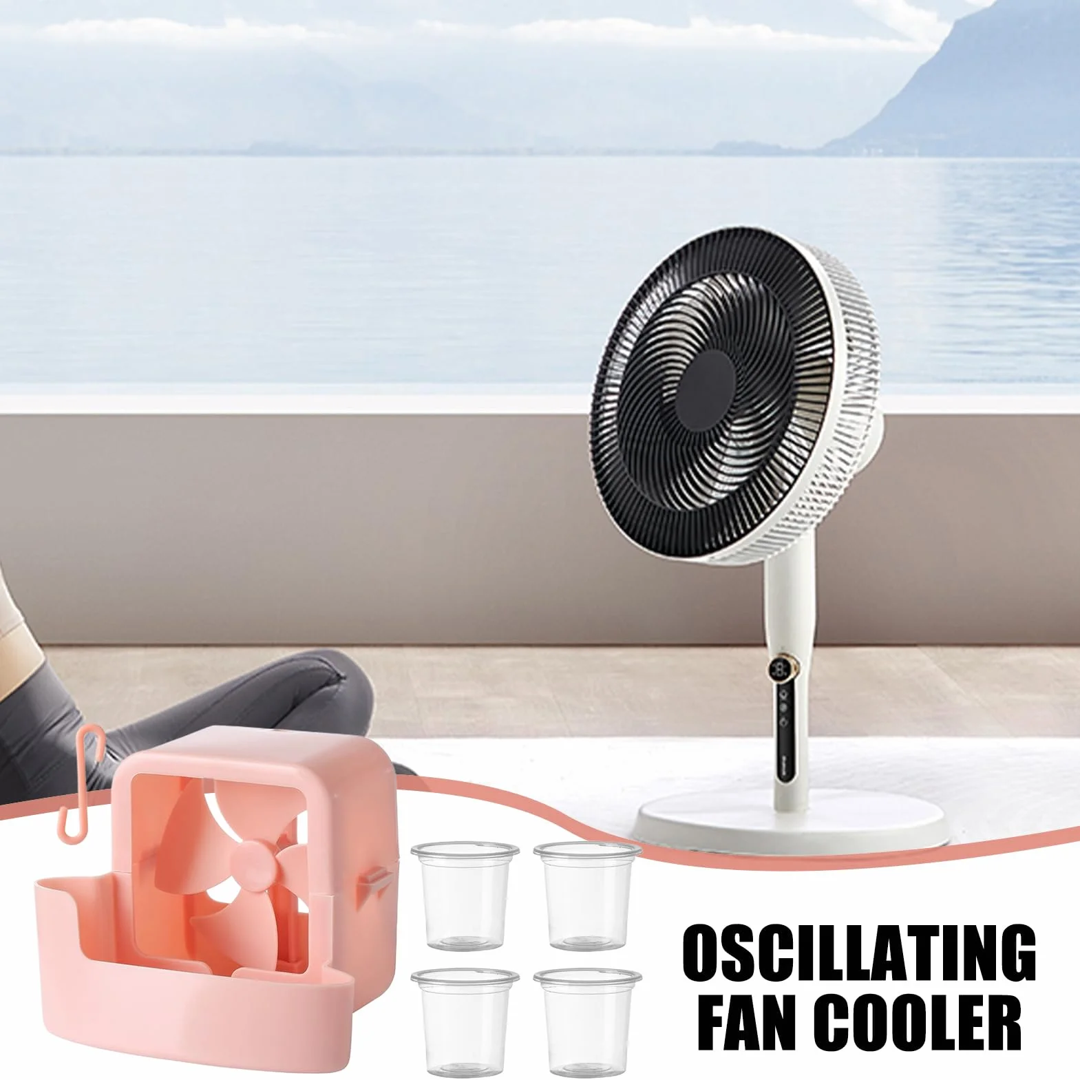 Adattatore di raffreddamento della della ventola, 2025 Nuovo dispositivo di raffreddamento della ventola, Ventilatori da pavimento, Raffreddatore della scatola di ghiaccio