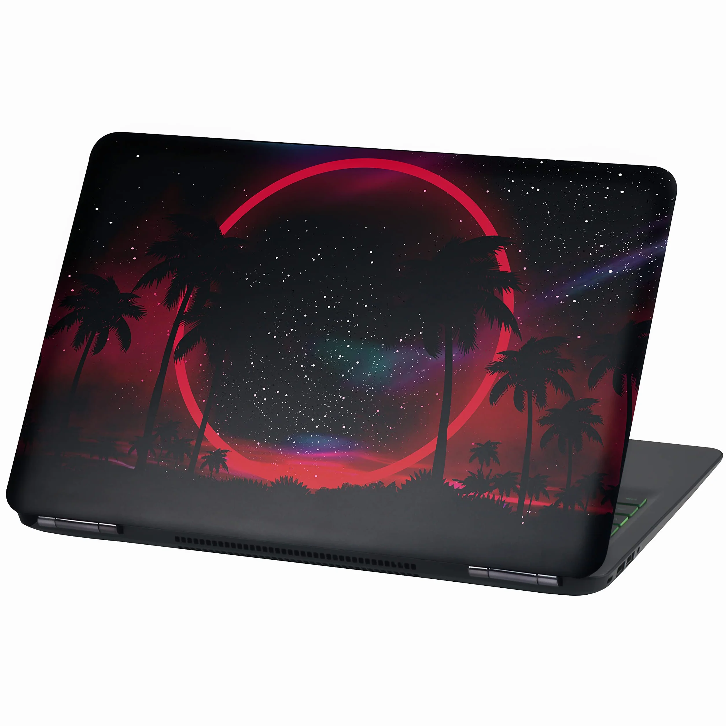 Pellicola protettiva per computer portatile Finest Folia con design spiaggia vacanza paradiso, adesiva, in vinile, adesivo per notebook (15 pollici, LP91 Neon Beach)