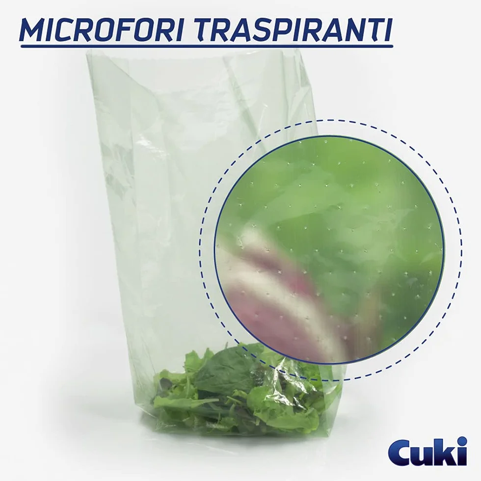 Cuki Verdefresco Sacchetti Frigo 29x42 cm 6x20 Pezzi 810 g