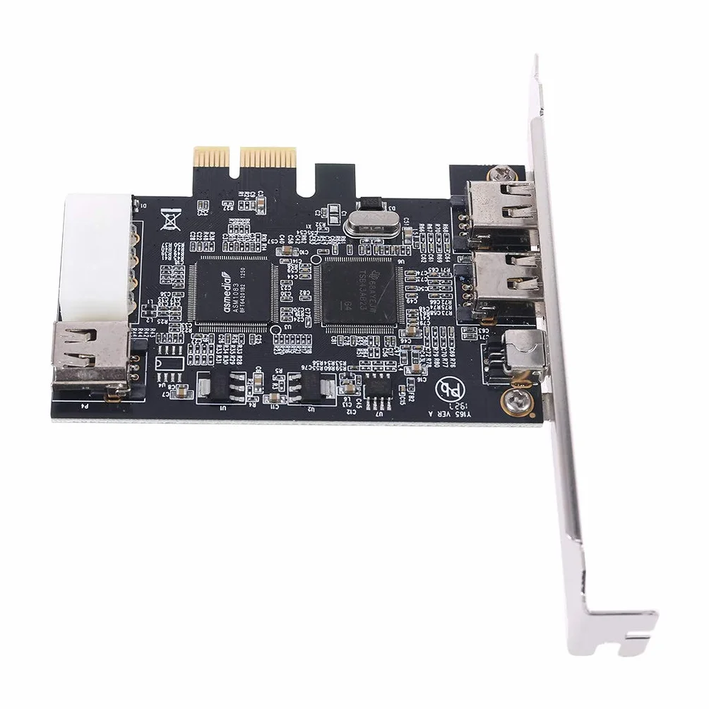 PCIe 3 Porte Firewire Cavo Scheda di Espansione PCI Per Express 1394B & 1394A XIO2213B Chipset Adattatore Per PC Desktop Usb 3.0 Pcie Scheda di Espansione Basso Profilo