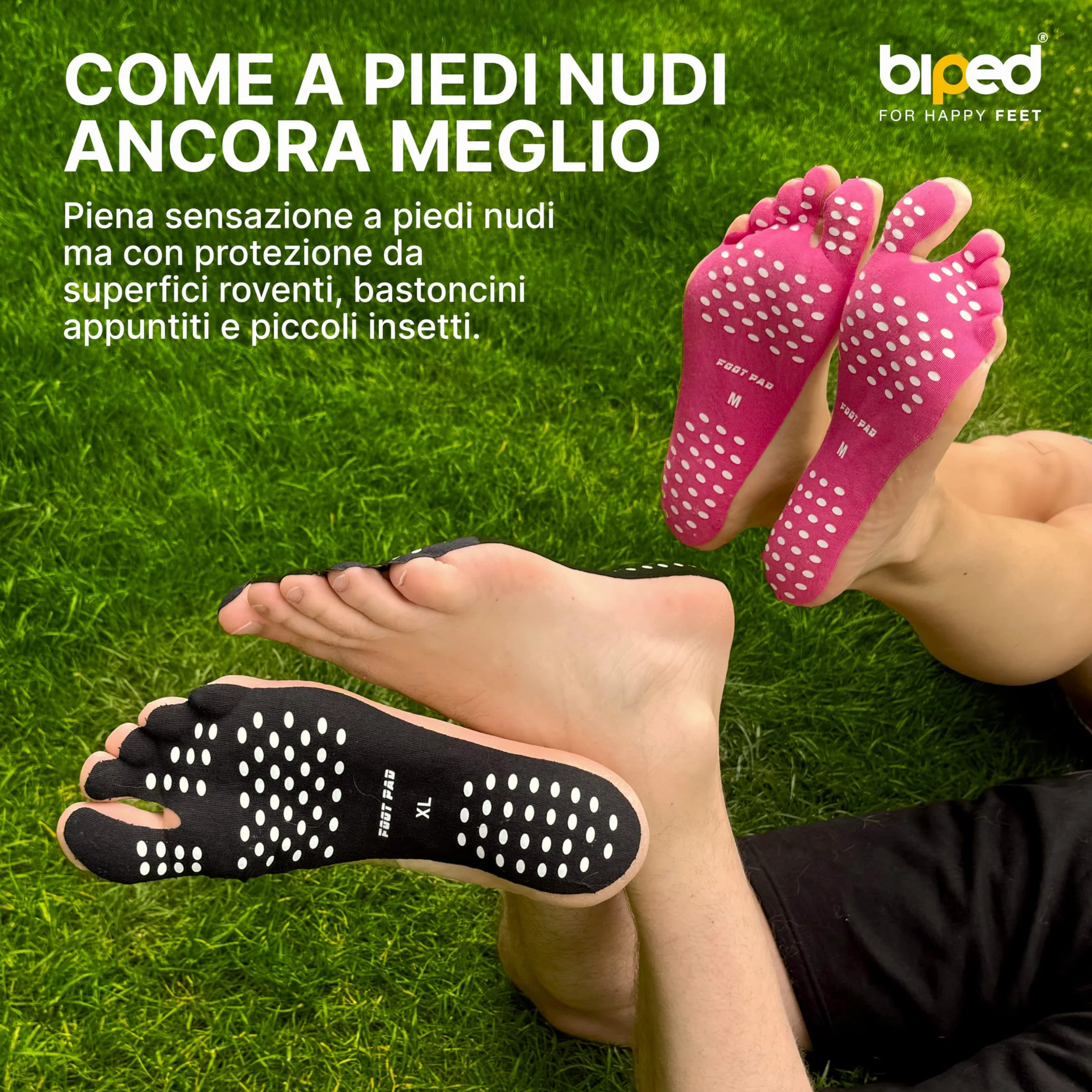 Beach Tape solette per piedi nudi cuscinetti adesivi antiscivolo impermeabili resistenti al calore rosa M 36-39