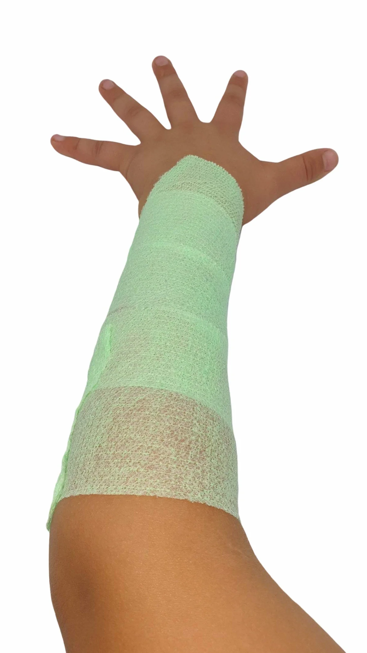 PintoMed Bendaggio Coesivo 6 x VERDE NEON Garza Elastica 7,5 cm x 4,5 m Autoadesiva Bende Primo Soccorso Confezione da 6
