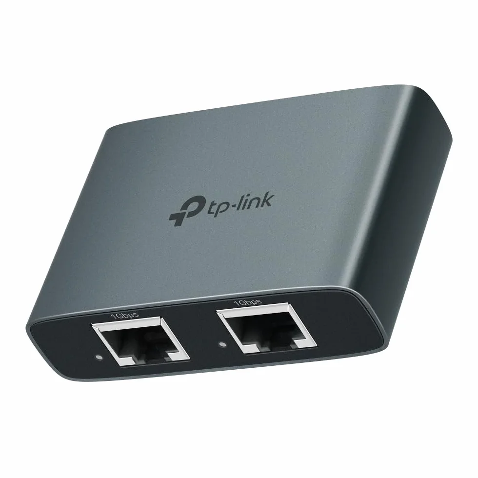 TP-Link EH310 Sdoppiatore Ethernet Gigabit, Velocità Gigabit 1000 Mbps da 1 a 3, Compatibile con Cavi Ethernet di Cat 8/7/6/5e/5, Involucro in Leghe di Alluminio, Plug&Play