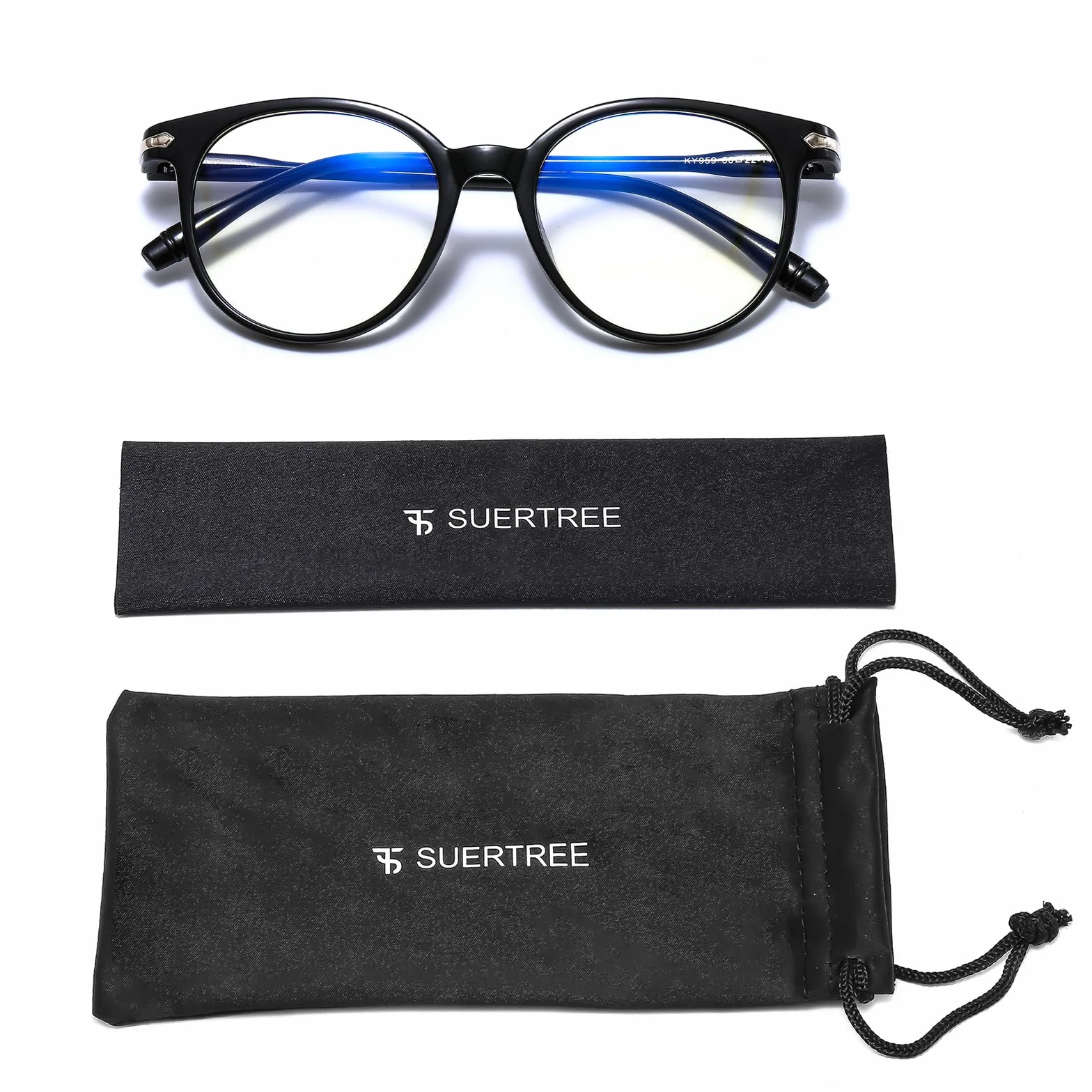 Luce Blu Occhiali Leggeri Moda Distanza Uomo Donna Rotondo Anti Luce Blu