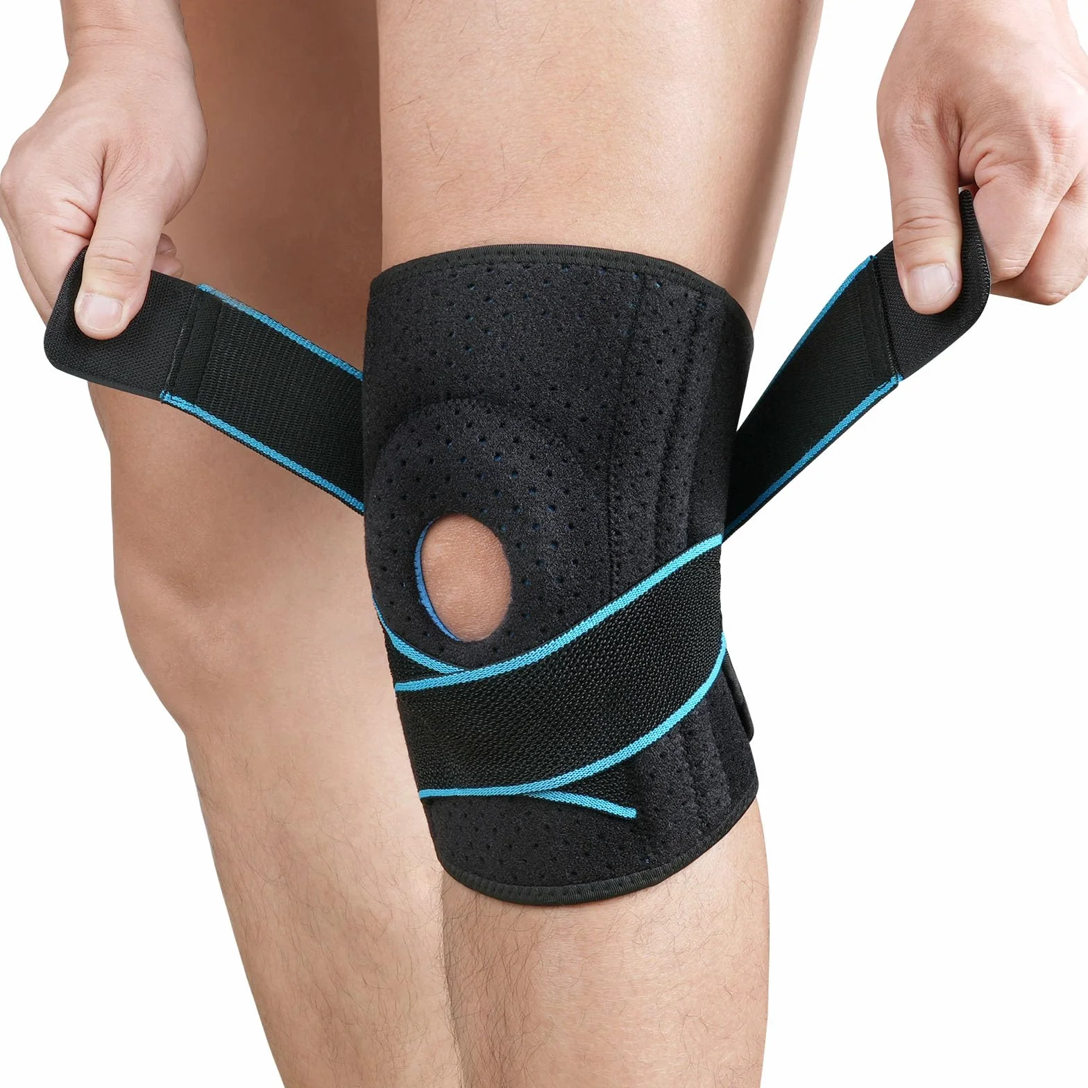 ACWOO Tutore Ginocchio Ortopedico Regolabile Neoprene per Corsa Lesioni Menisco Artrite