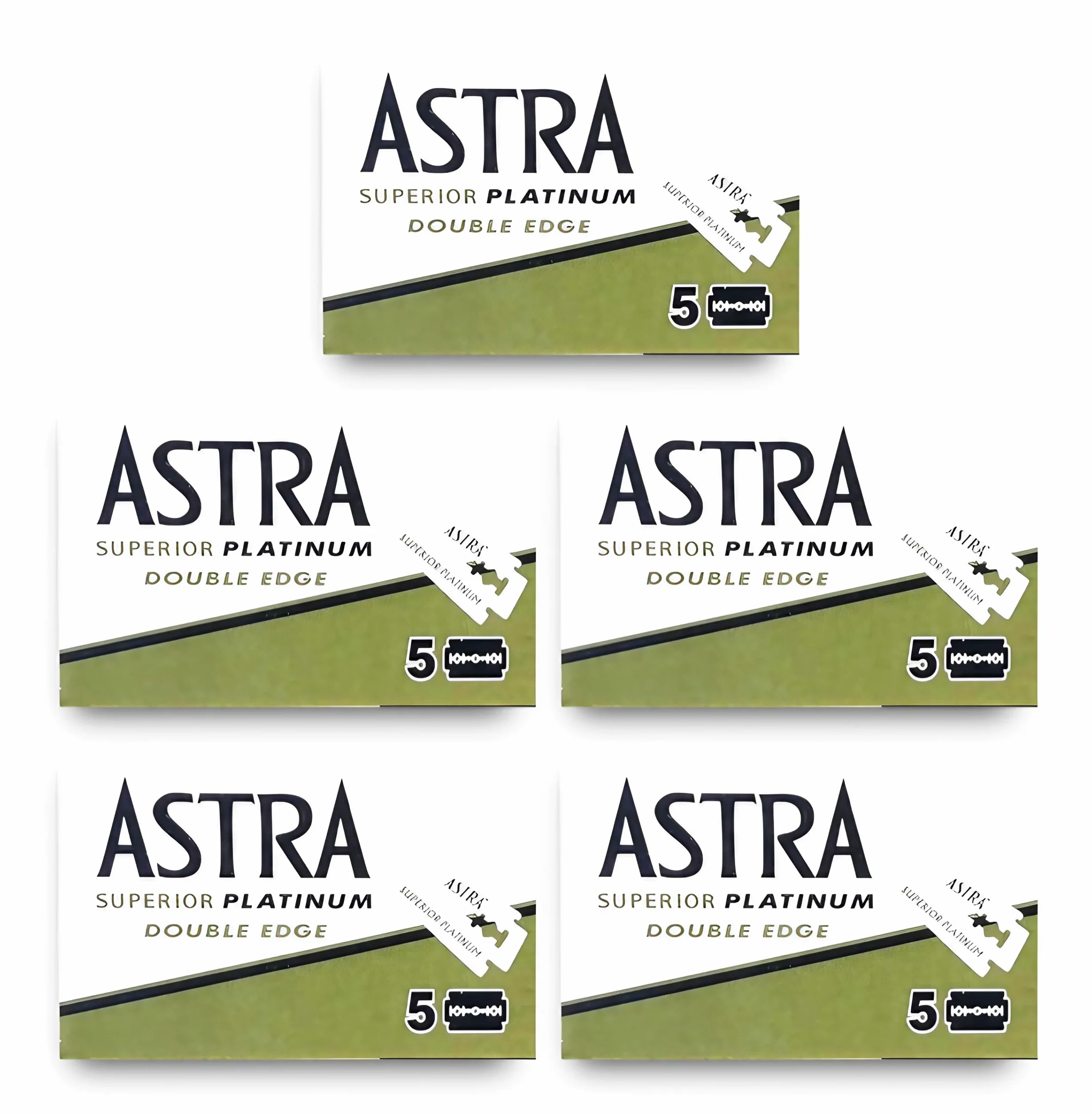 Astra Platinum 25 Lamette da Barba Razor Blades Club