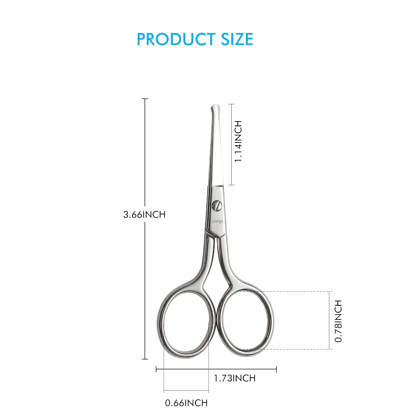 LIVINGO Forbici multiuso acciaio inox 8,9 cm per manicure pedicure