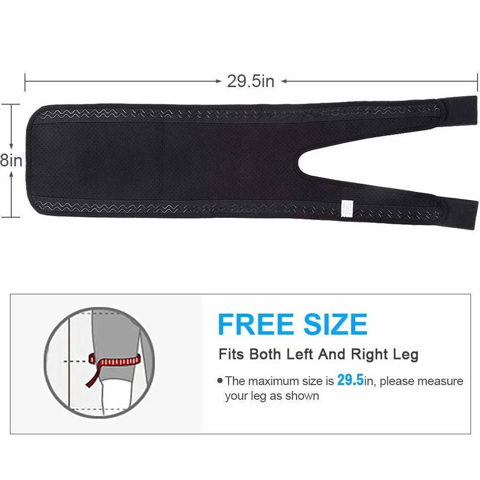 Fascia Coscia Compressione Neoprene Antiscivolo per Dolori Inguine Coscia Nervo Sciatico