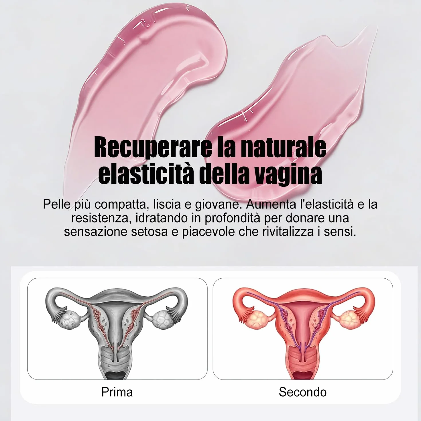 Gel astringente vaginale naturale idrata lubrifica ripara rassoda secchezza vaginale 4 pz
