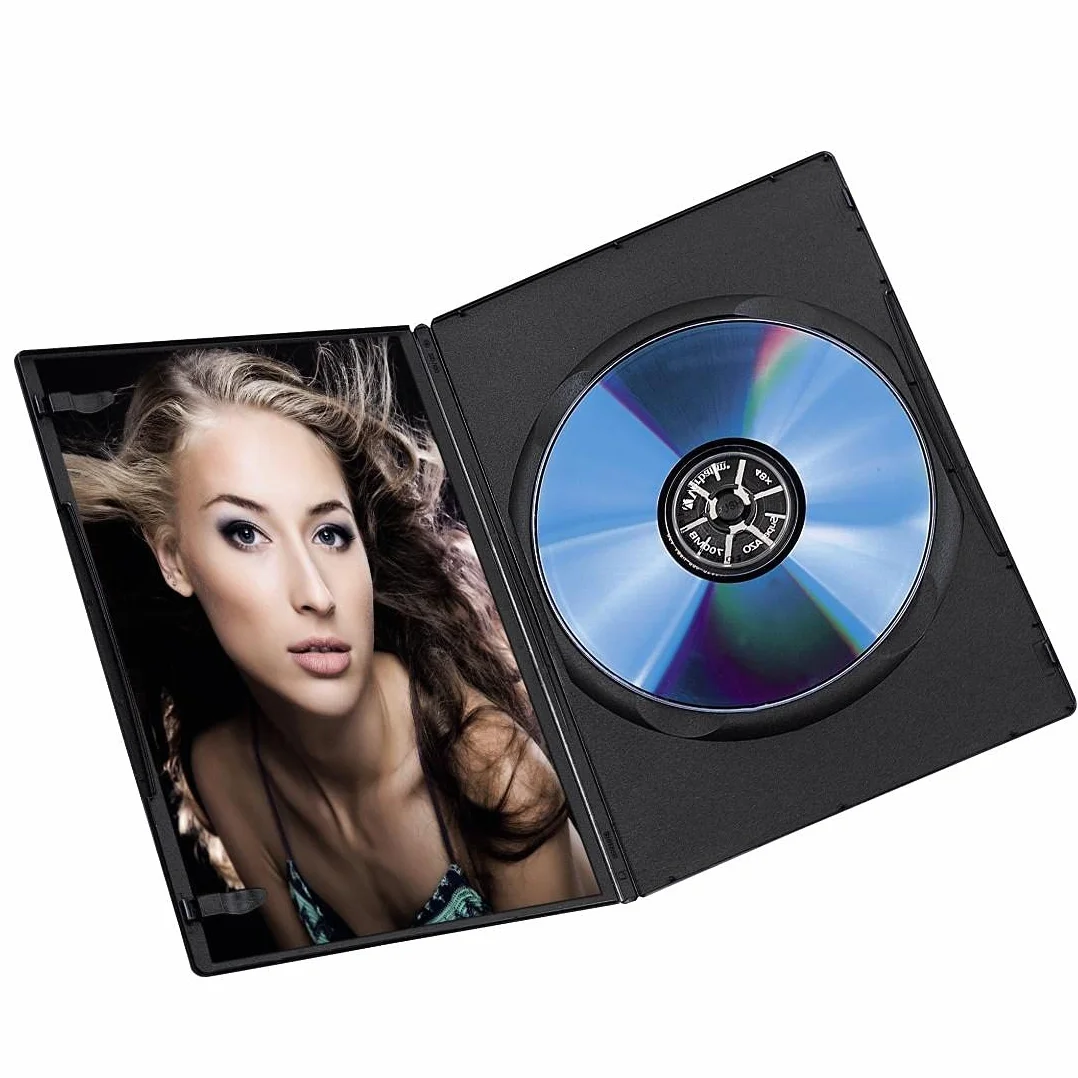 Hama DVD Slim Box 25, scatole di dischi ottici, Nero, confezione da 25