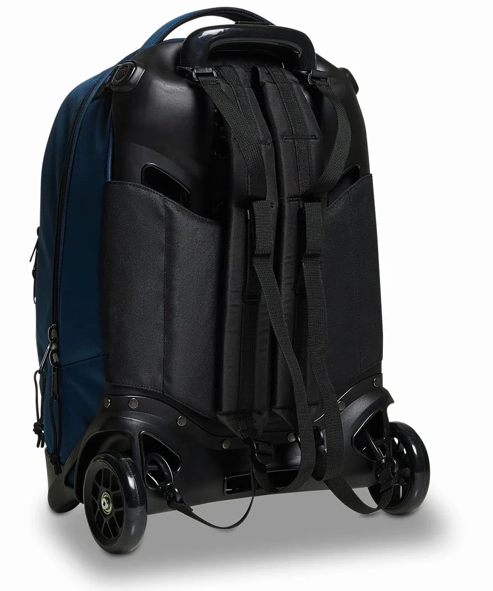 Invicta Trolley Scuola Sganciabile Plug 3 in 1 Zaino con Carrello Blu