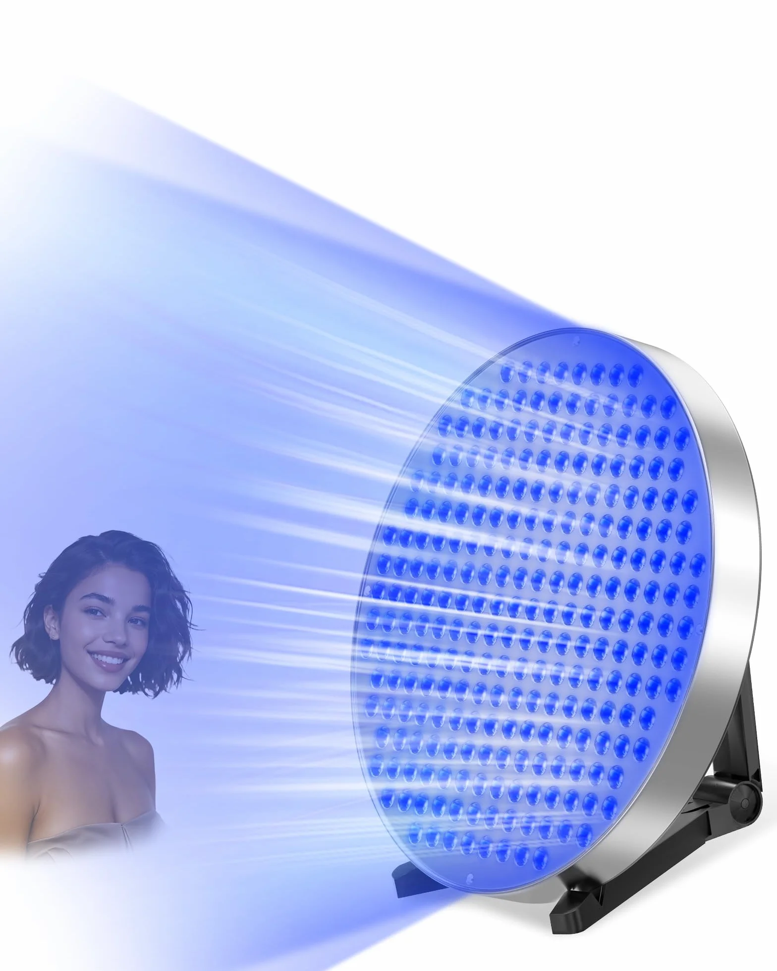 Solarium per la casa 50 W lampada abbronzante 250 LED 460 NM supporto pieghevole
