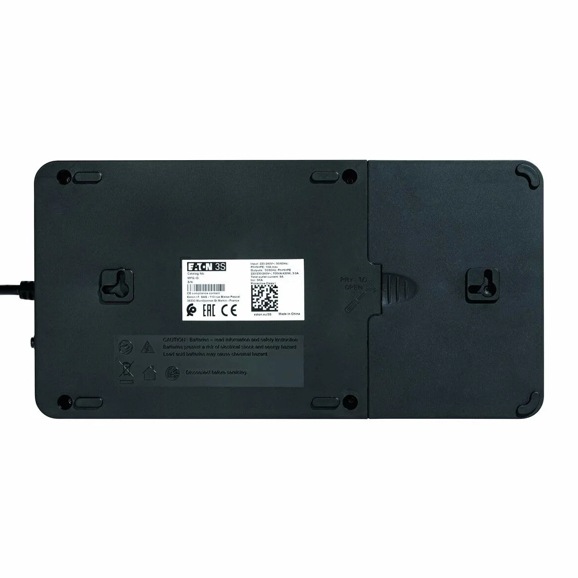 Eaton 3S 550 FR UPS – Gruppo di Continuità 550VA con 6 Prese FR e Interfaccia USB (3S550F)