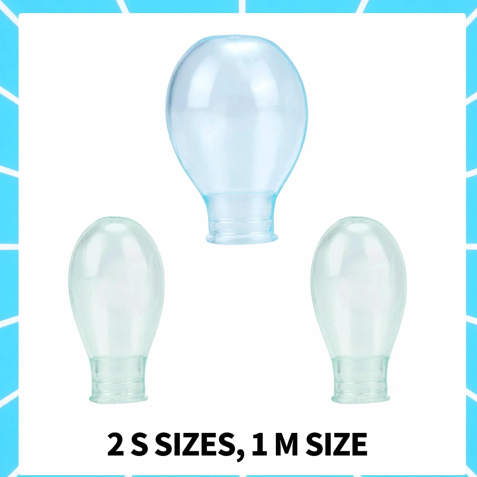 Copri Dita Impermeabili in Silicone per Nuoto, 3 Pezzi Riutilizzabili (1 Grande, 2 Piccoli)