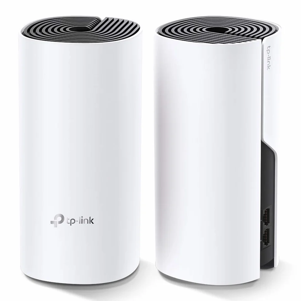 TP-Link Deco M4 Wifi Mesh, Dual Band AC1200, 2 Porte Ethernet Gigabit, Modalità router e access point, Parental Control, 2 Pezzi con Copertura Fino a 260m2