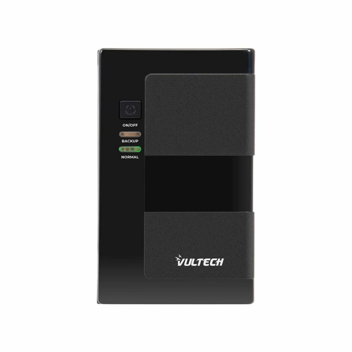 VulTech UPS650VA-LFP-NAS Gruppo di continuità UPS NAS desktop e Hard disk di rete, 650VA 350Watt al litio, Line Interactive, LED stato, 2 Prese 10-16A Schuko, Overload, AVR, Cortocircuito